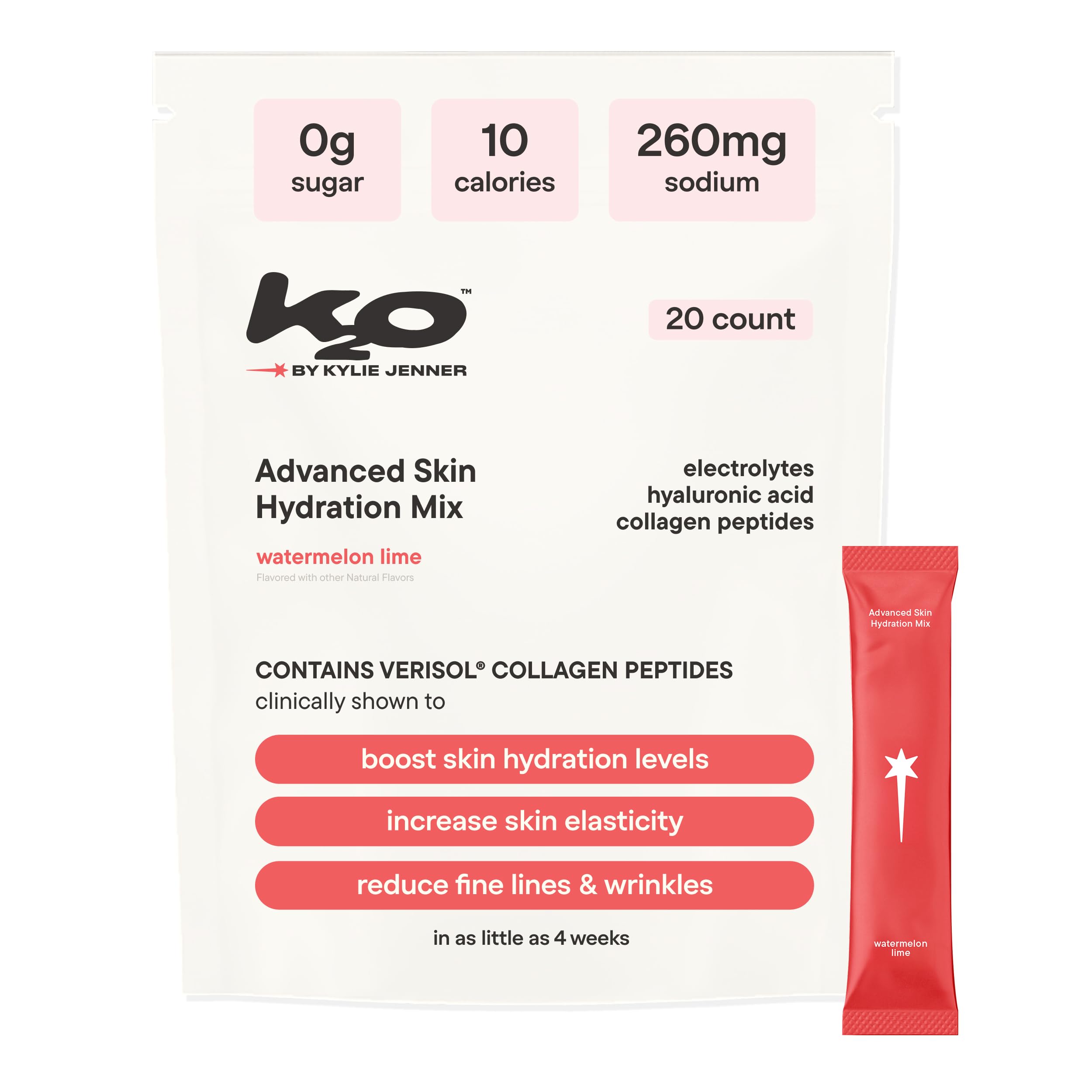 k2o by Kylie Jenner Advanced Skin Hydration Mix with - Product Imagery
