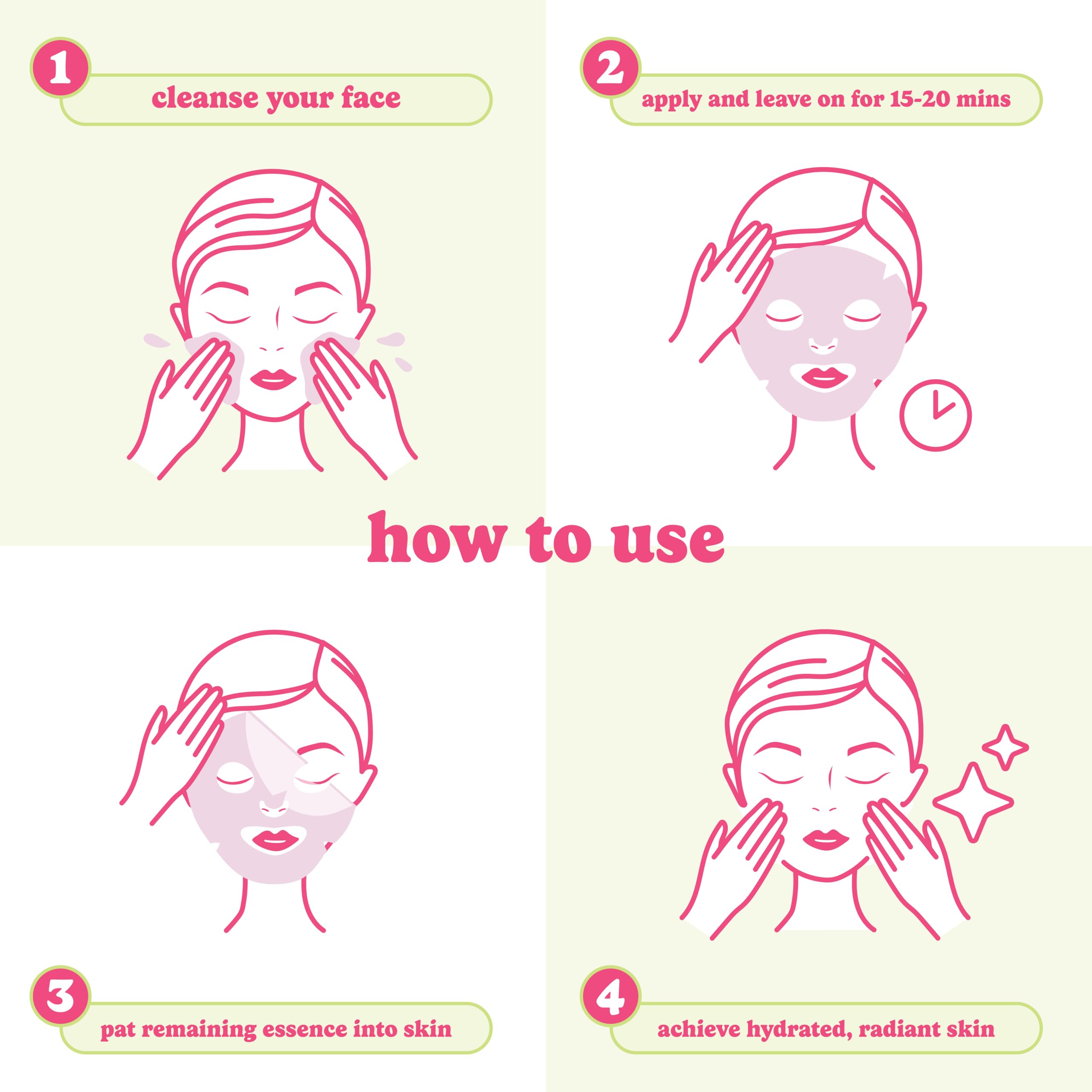 ESW Beauty Mocktail Face Mask Set, Korean Skin Care, 3 Pack - ESW Beauty