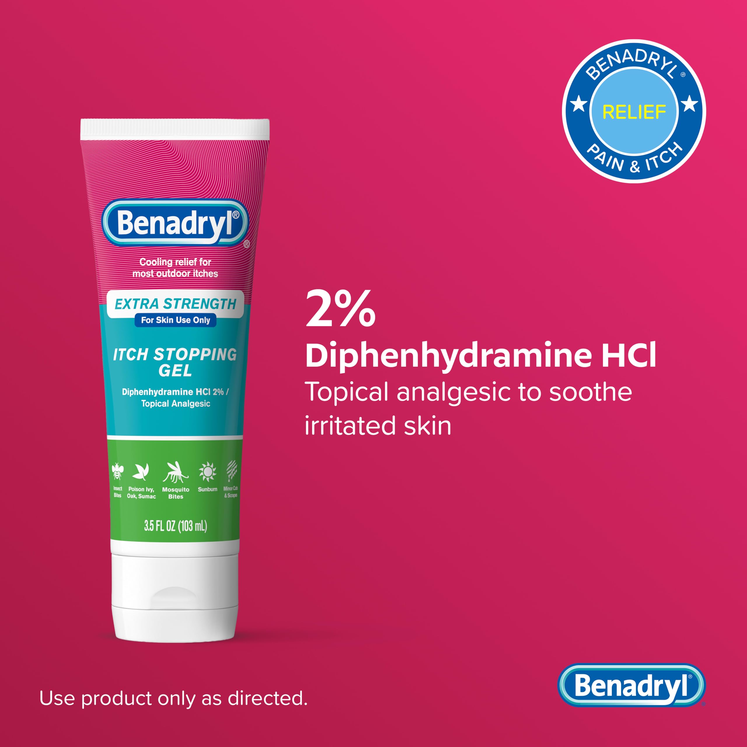 Benadryl Extra Strength Itch Relief Gel 3.5 fl oz