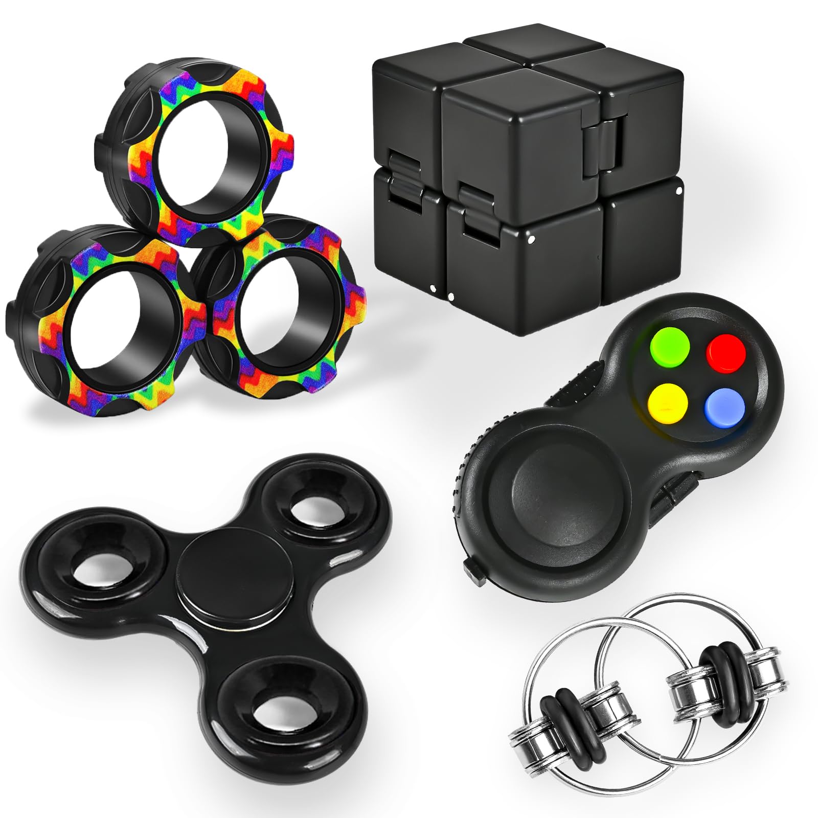 Dr.Kbder 5PC Fidget Toys Adults Set Fidgets for Classroom Must Ha by Dr.Kbder - Angle View 1