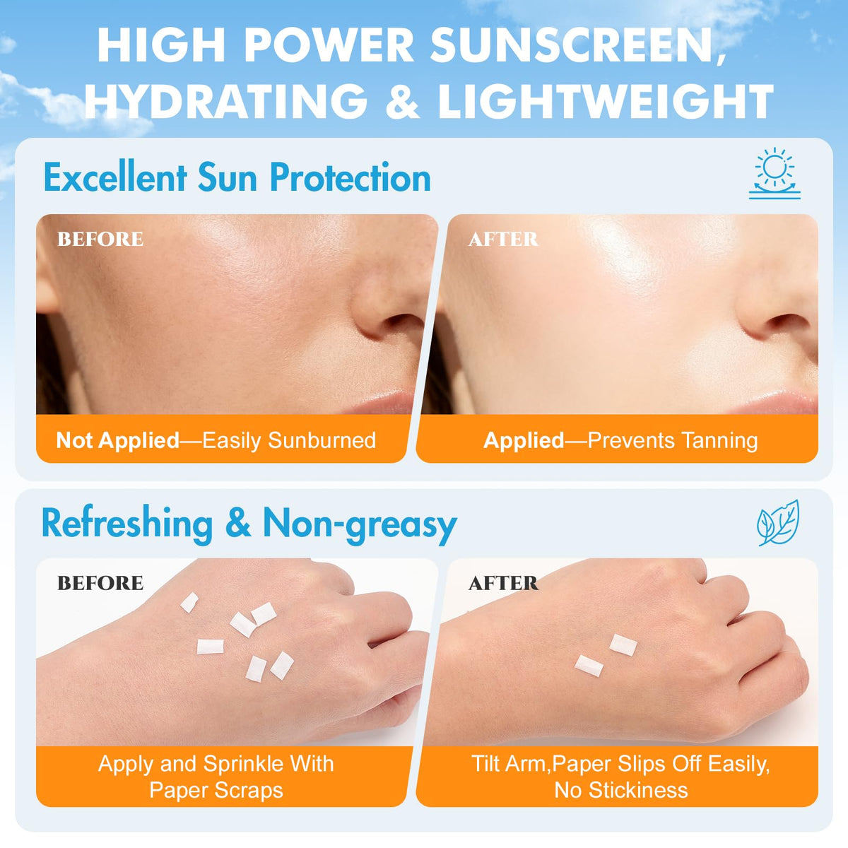 200 Pack Bulk Mini Sunscreen for Face Body Lightweight Non - KONEUK Official Imagery - 5