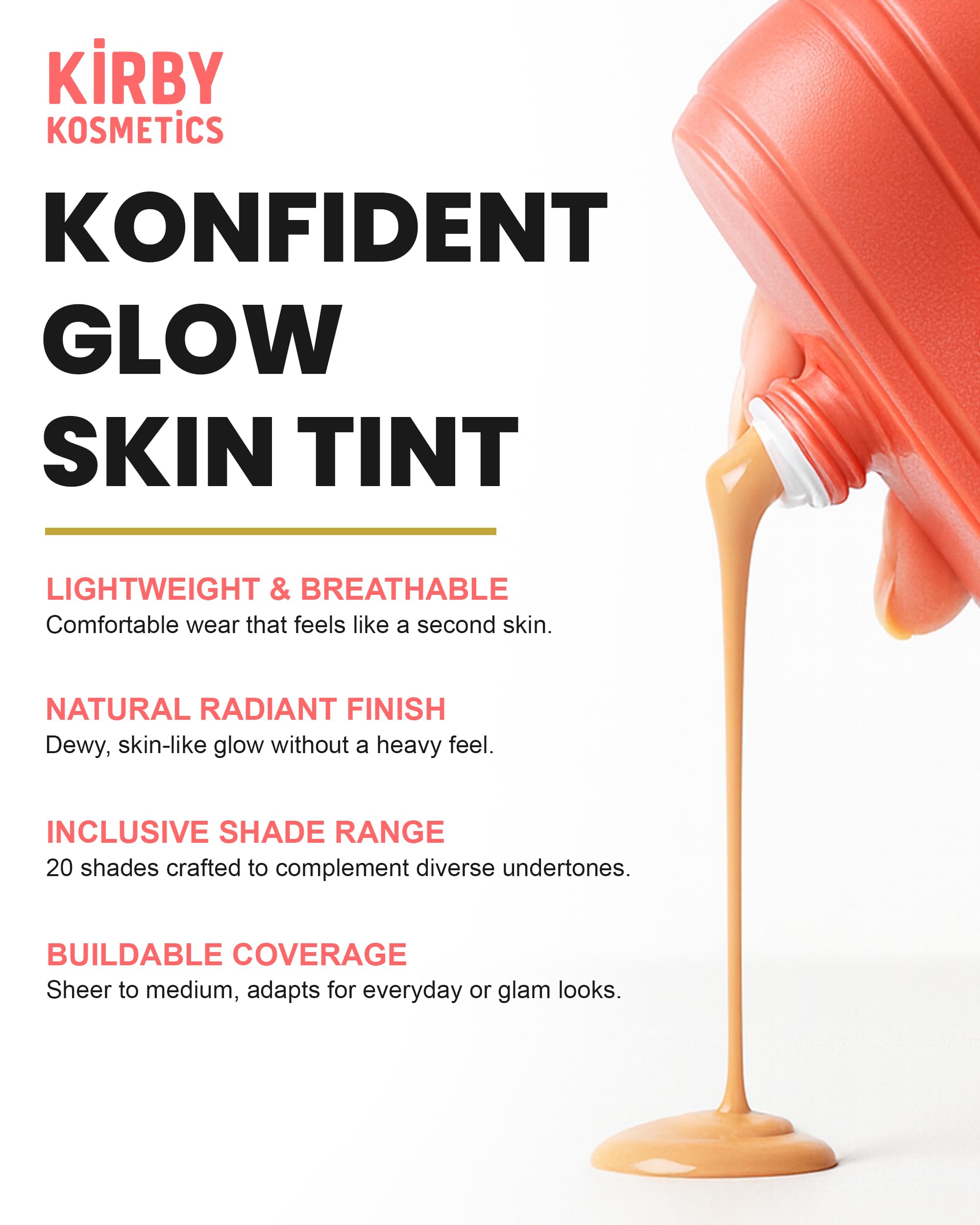 Kirby Kosmetics Konfident Glow Skin Tint – Spice Spirit Hydrating Oil- - View 6