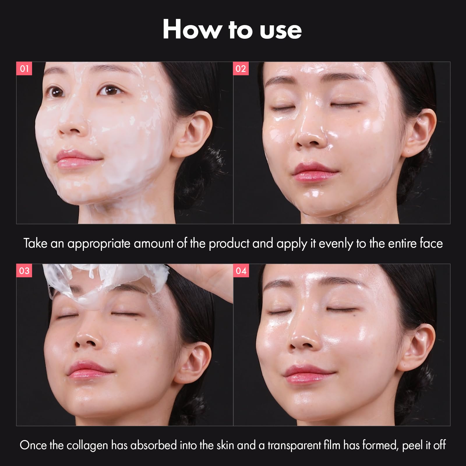 TOSOWOONG Real Collagen Fit, Easy Peel-Off Mask for Firming, Glass Skin - TOSOWOONG Official Product View 6