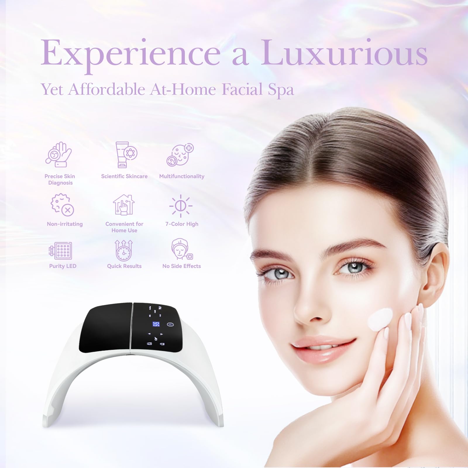 LED Light Therapy Mask Red Light Therapy Equipment, LED Face - Duevie