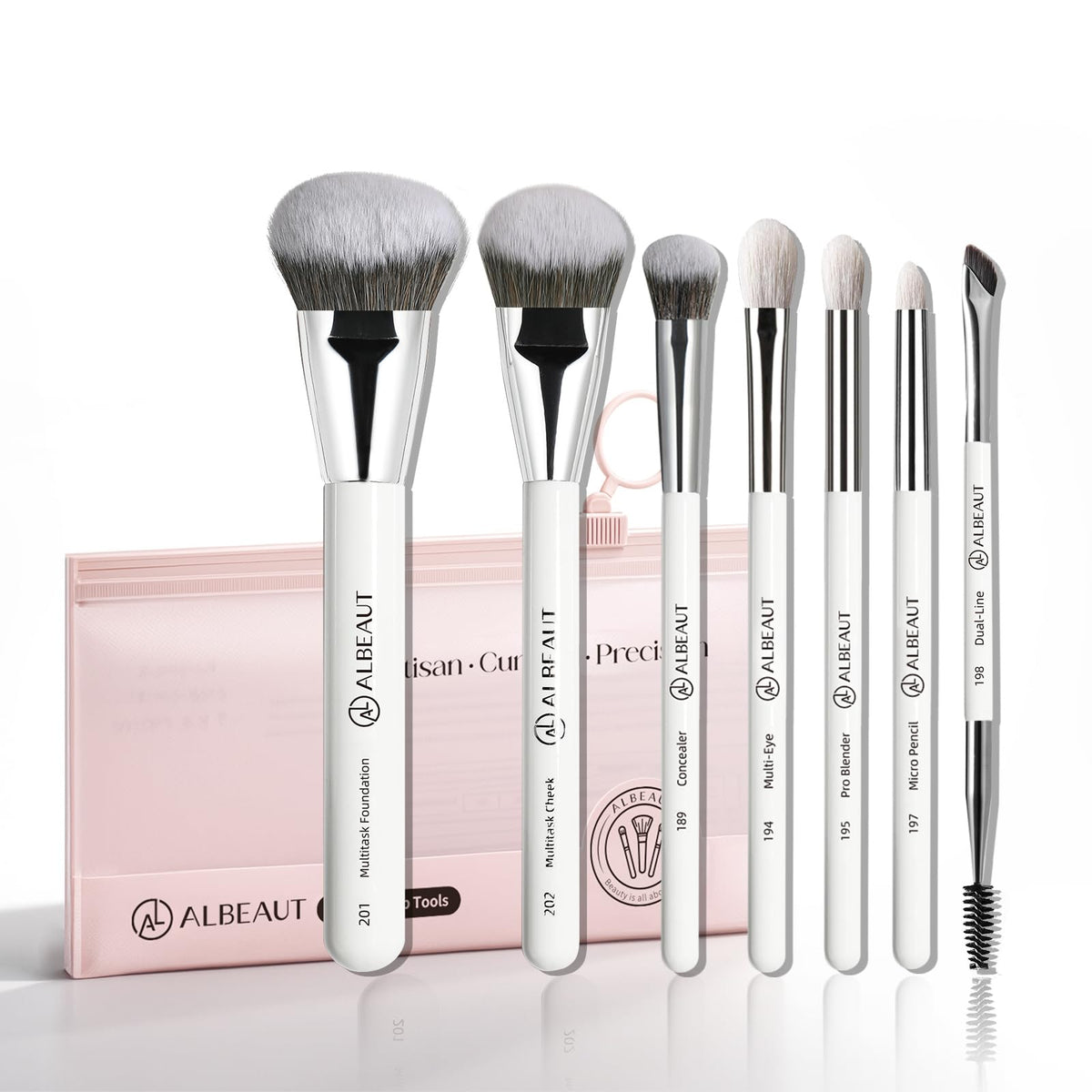 Makeup Brushes Set Albeaut 7Pcs Face Eyeshadow Brushes Kit - ALBEAUT Official Imagery - 2