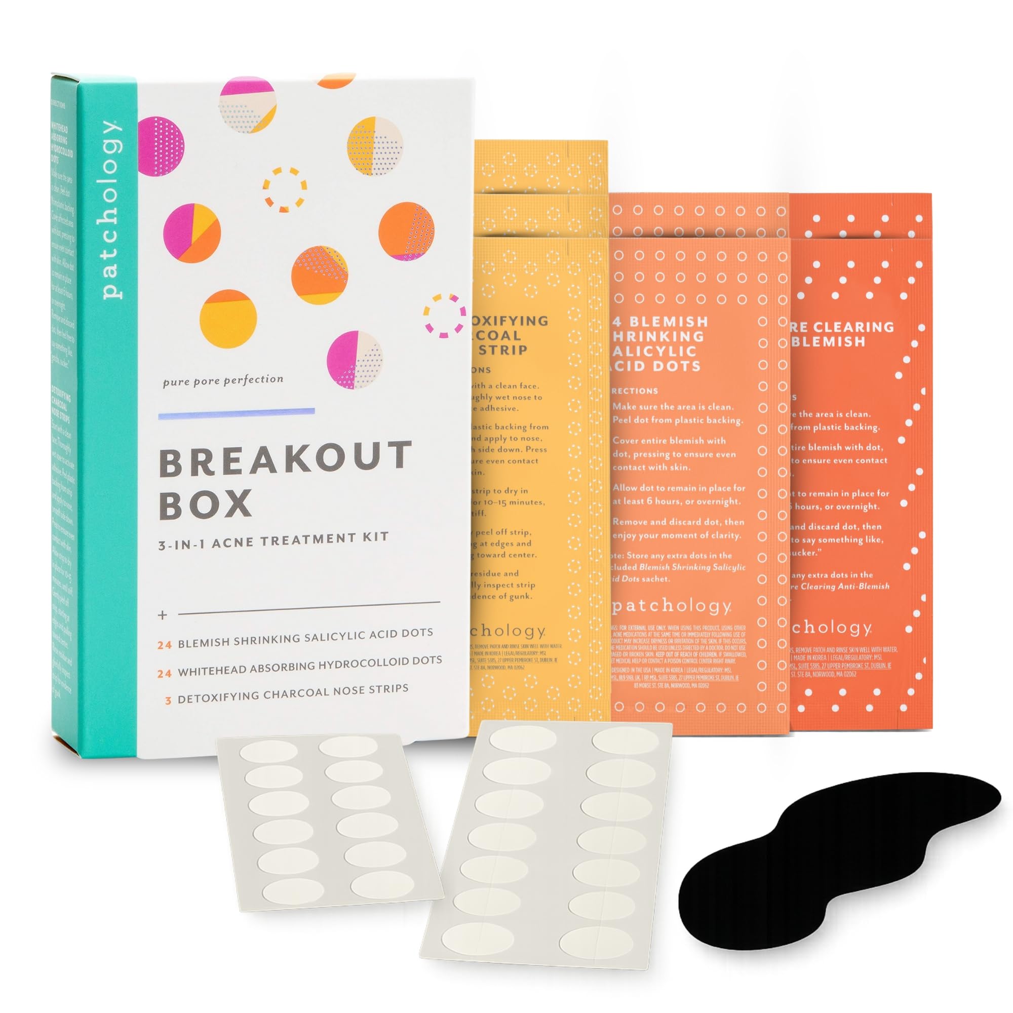 Patchology Breakout 3 in 1 Acne Pimple Patch Kit 3 Nose - Patchology Official Imagery - 2