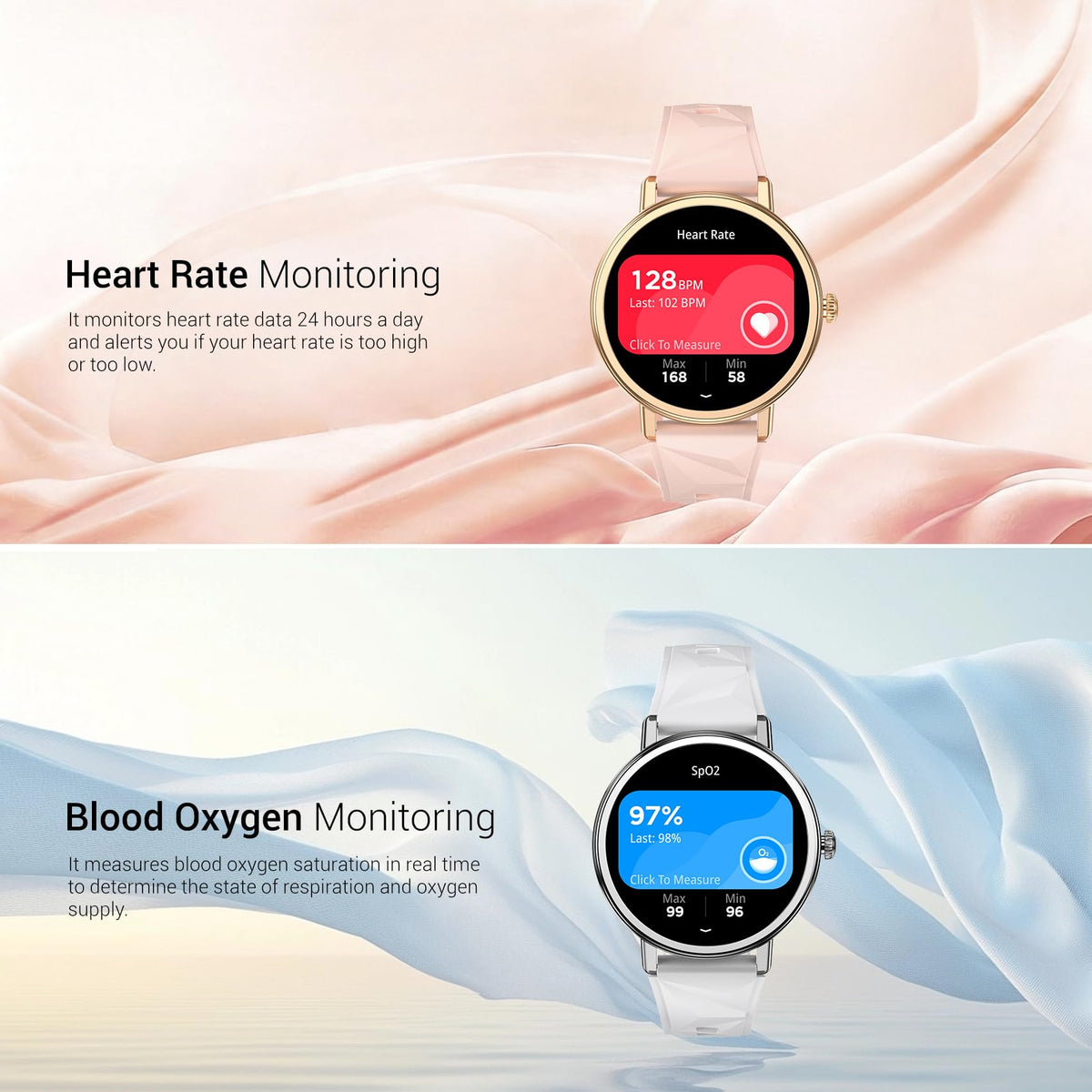Blackview Smart Watches for Women Android iPhone Answer Make - Blackview Official Imagery - 6