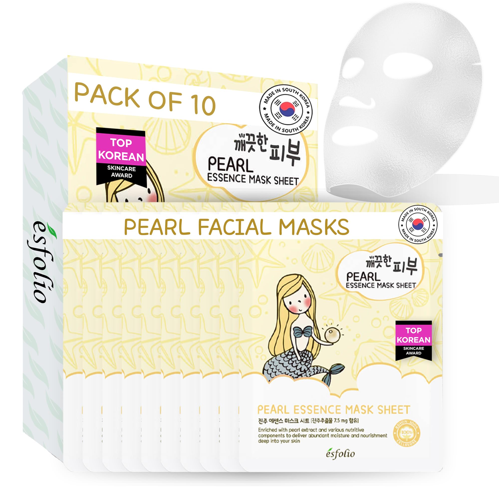 esfolio Volcanic Ash Face Mask – Deep Cleansing Korean Sheet - esfolio
