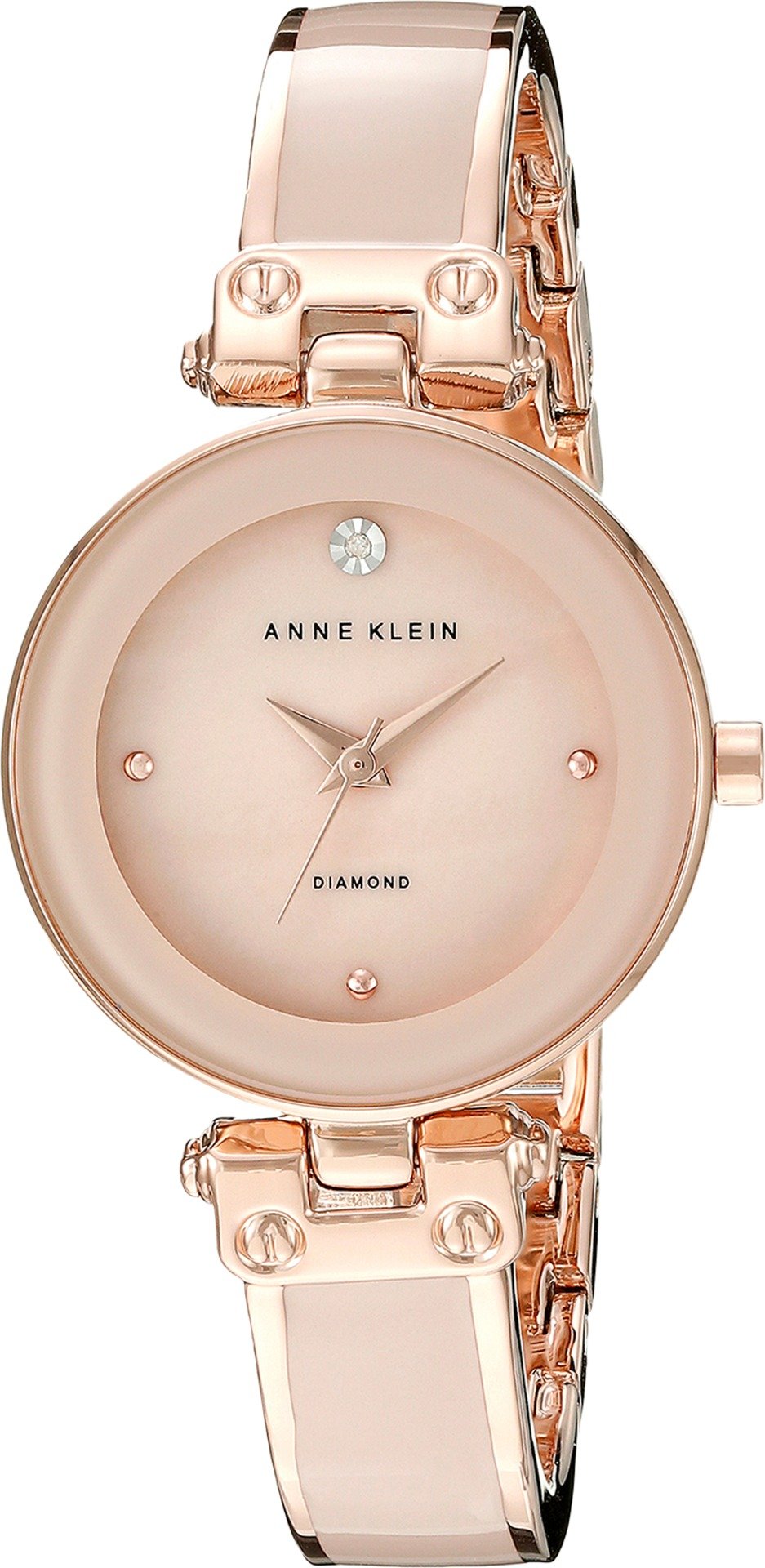 Anne Klein Women s Genuine Diamond Dial Bangle Watch - Anne Klein Official Imagery - 8
