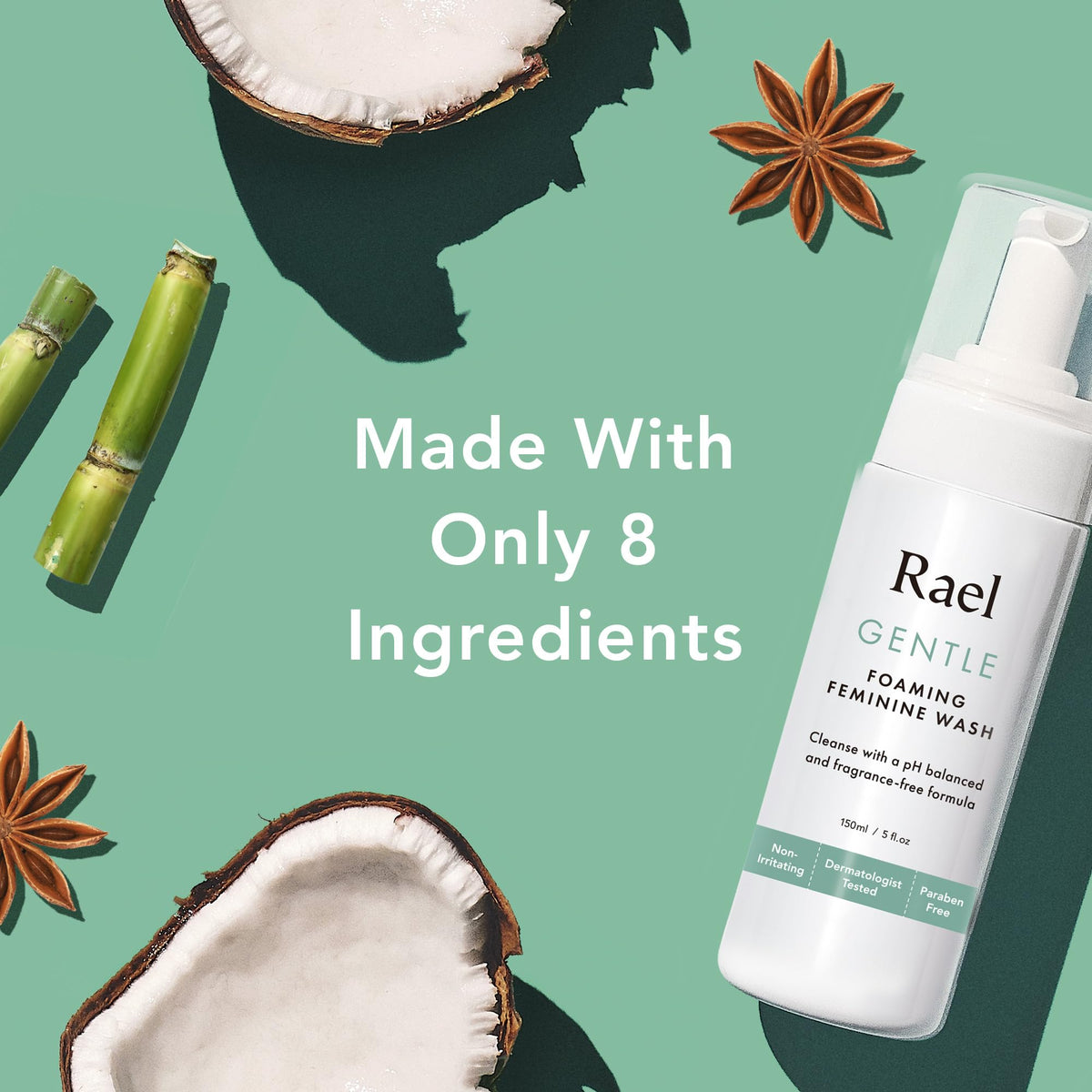 Rael Gentle Feminine Wash Foaming Cleanser for Intimate Care - Rael Official Imagery - 8