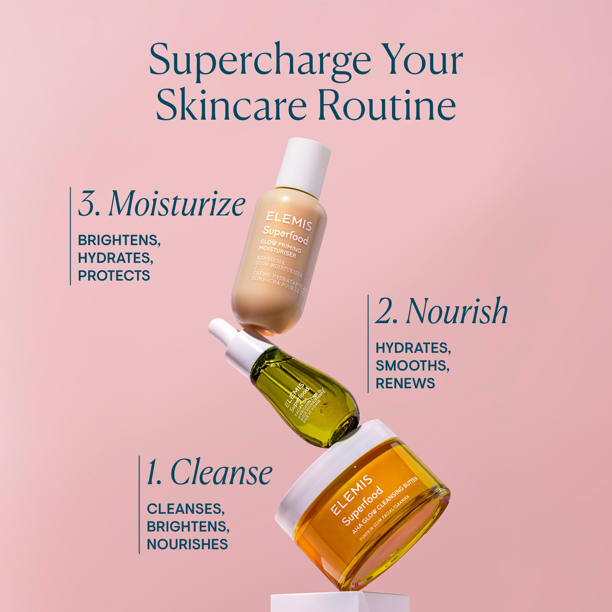 ELEMIS Superfood AHA Glow Cleansing Butter, Daily Facial - Generic