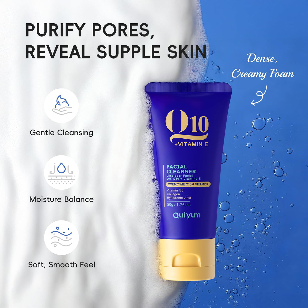 Q10 Vitamin E Complete Skincare Set 6 Step Daily Routine - QUIYUM Official Imagery - 3