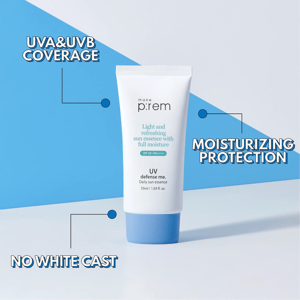MAKEPREM UVA UVB Defense Me Daily Sun Essence VEGAN Makeup - MAKEP:REM Official Imagery - 4