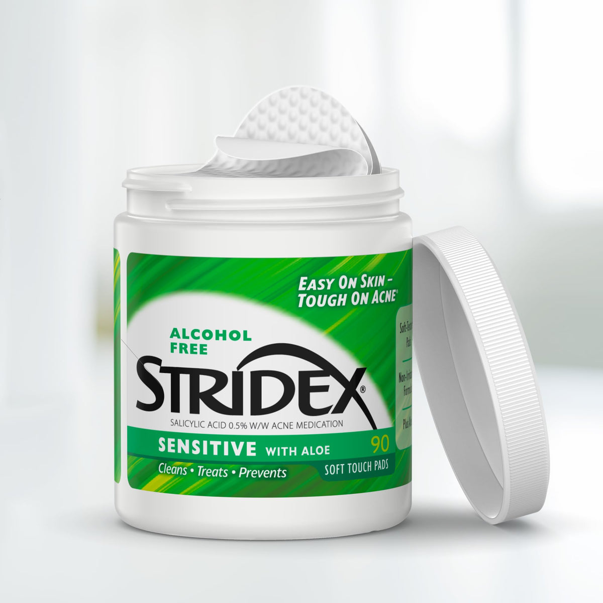 Stridex Medicated Acne Pads Sensitive 90 count - Stridex Official Imagery - 3