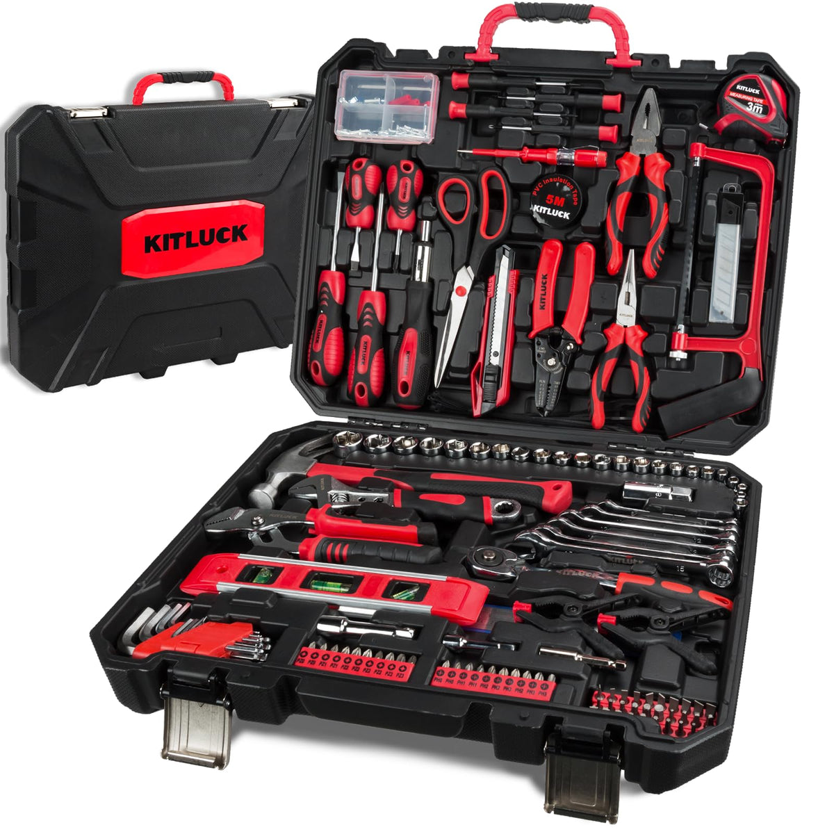 228 piece Home Tool Kit Household Hand Repair Tool Set for - KITLUCK Official Imagery - 2