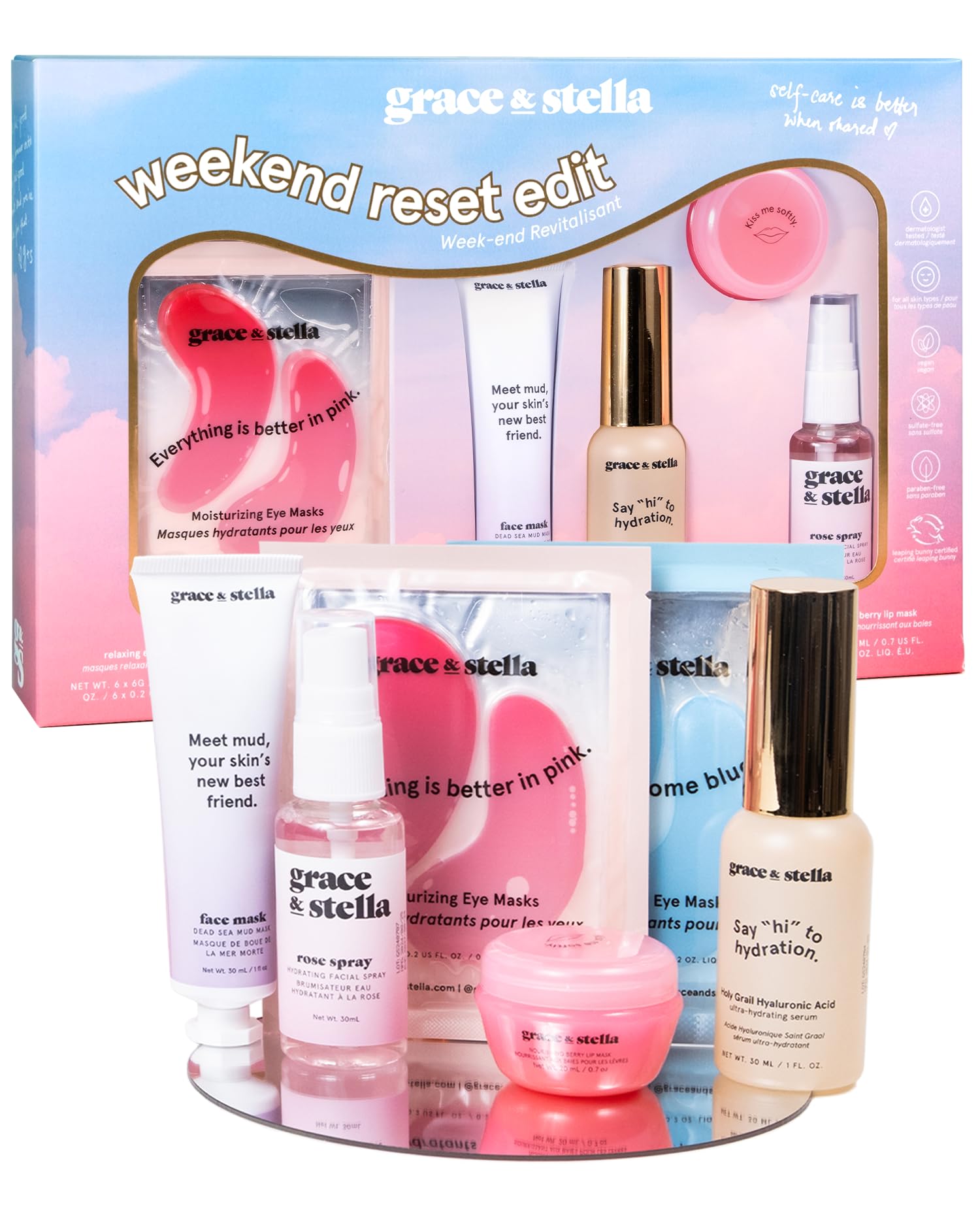 grace & stella Award Winning Skin Care Set - Gift Set for Women - grace & stella Official Product View 2