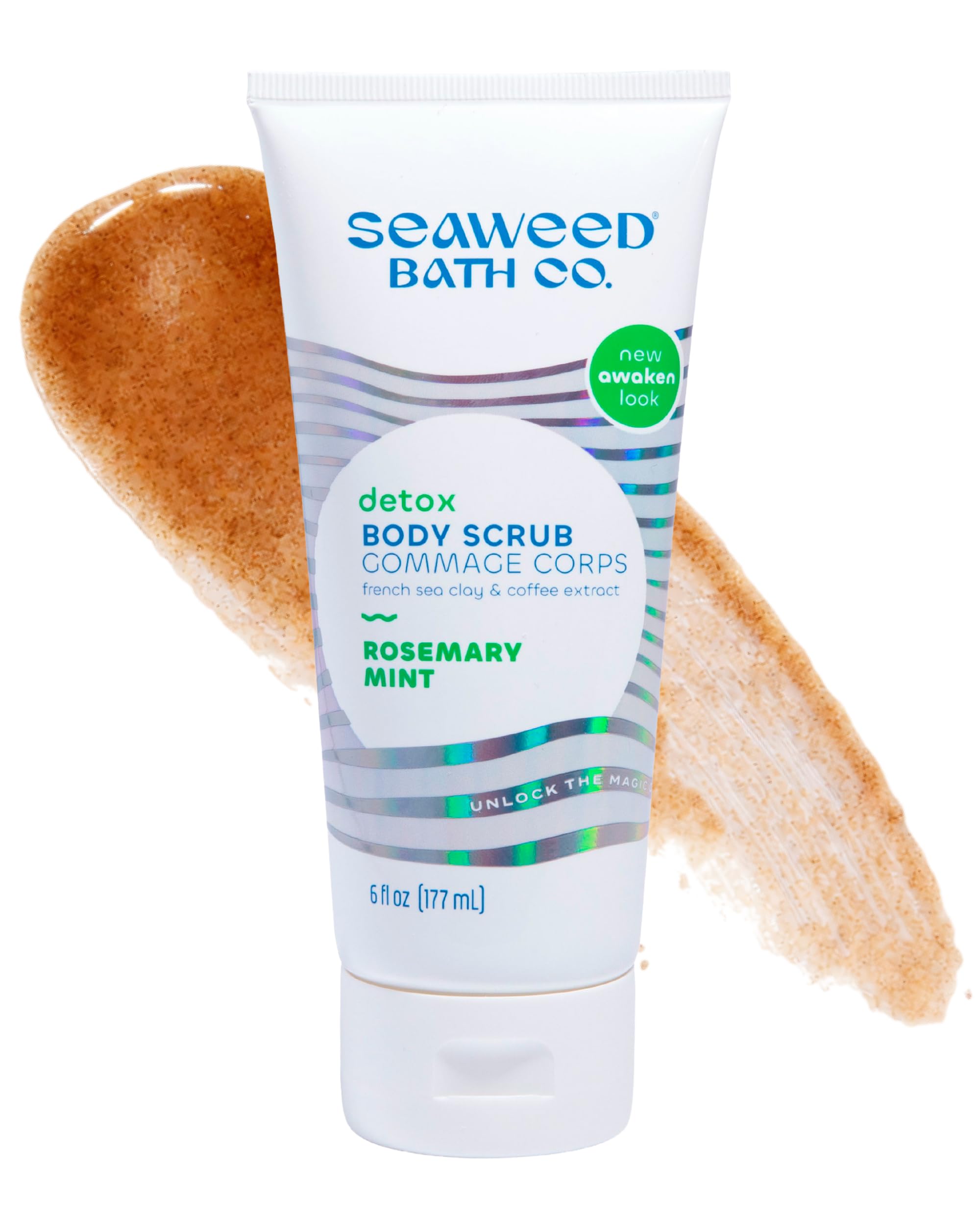 The Seaweed Bath Co. Seaweed Bath Co. Detox Body Scrub, Rosemary Mint - The Seaweed Bath Co. Official Product View 2