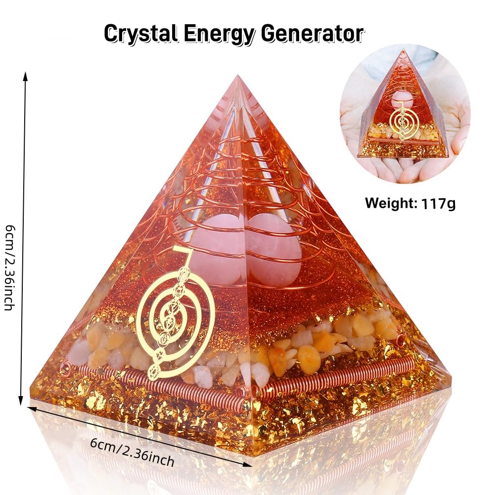 Orgone Pyramid for Positive Energy Chakra Wealth Success - NewMainOne Official Imagery - 3