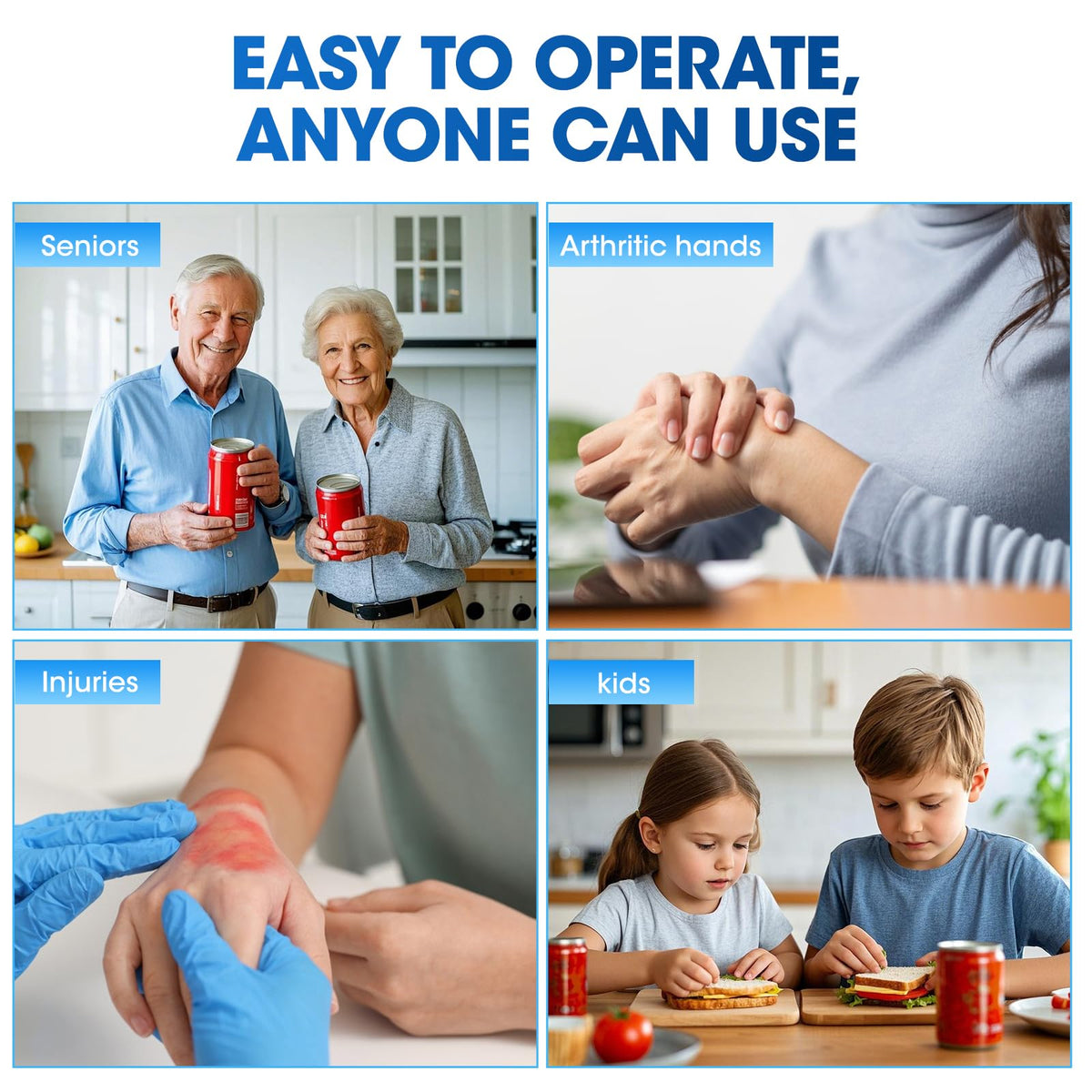Electric Can Opener for Seniors One Touch Automatic Can - Duyiho Official Imagery - 7