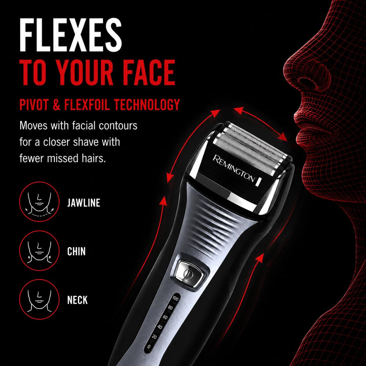 Remington F5 Power Series Foil Shaver for Men Cordless - Remington Official Imagery - 5