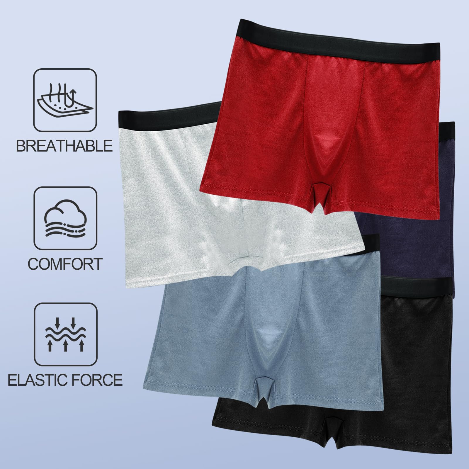 Sophproton 100 Pack Mens Cotton Boxer Briefs Bulk Pack Comfy Brea - Sophproton Official Product View 3