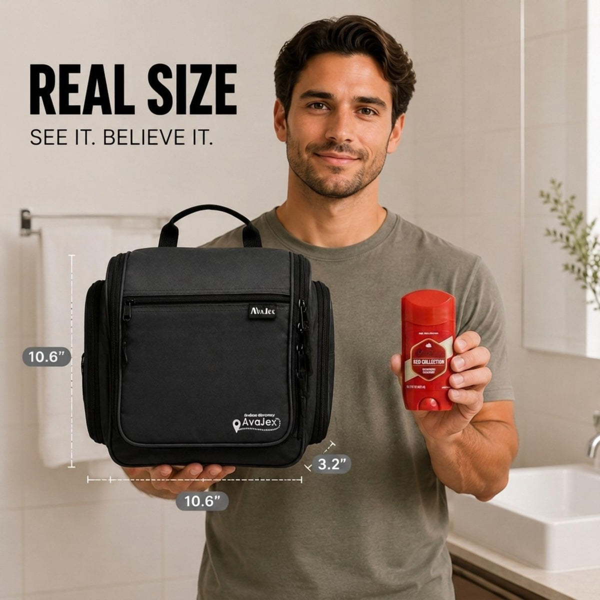 Travel Toiletry Bag for Men - AvaJex Official Imagery - 6