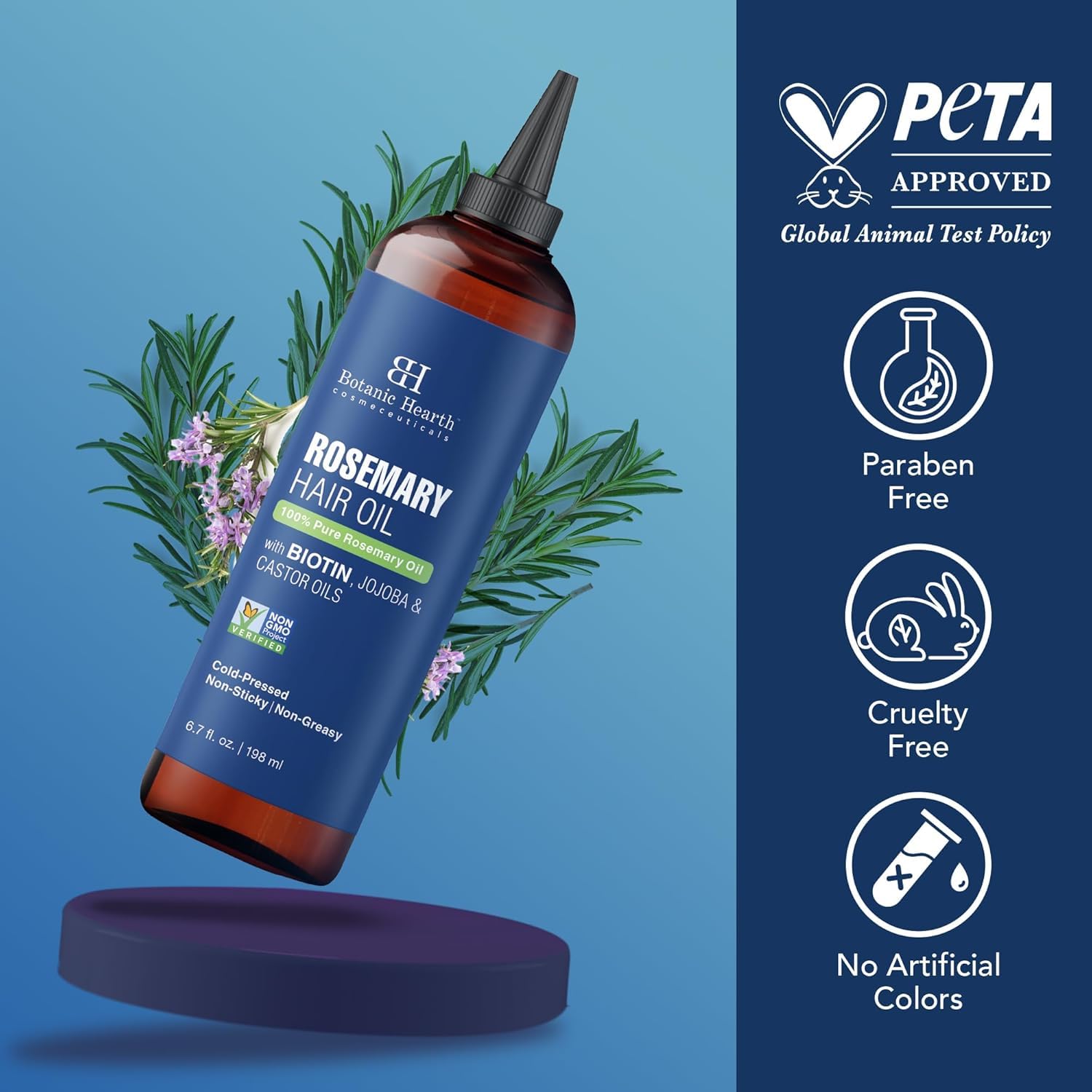 Botanic Hearth Rosemary Oil for Hair Growth - 6.7 Fl oz - Botanic Hearth Official Product View 10