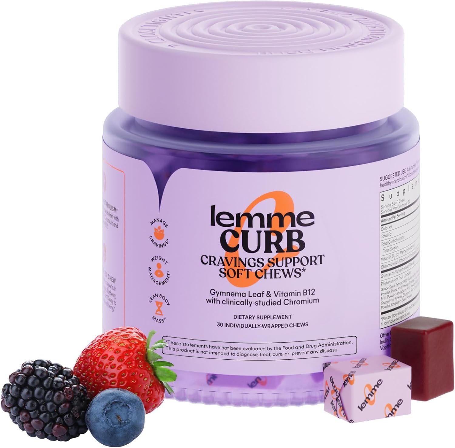 Lemme Curb Cravings Soft Chews Manage Appetite - View 1