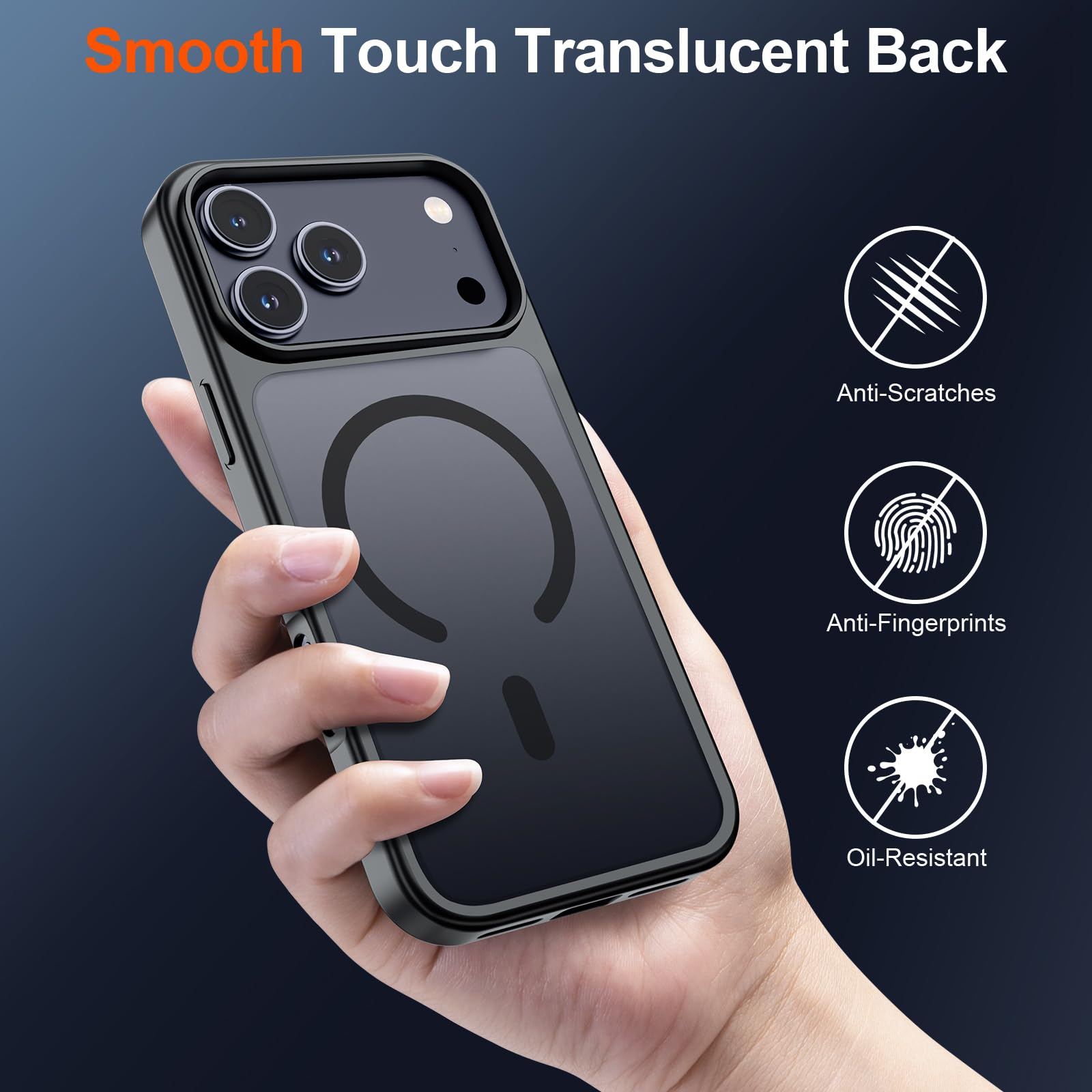 SUPFINE Magnetic for iPhone 17 Pro Case Black - SUPFINE Official Product View 6