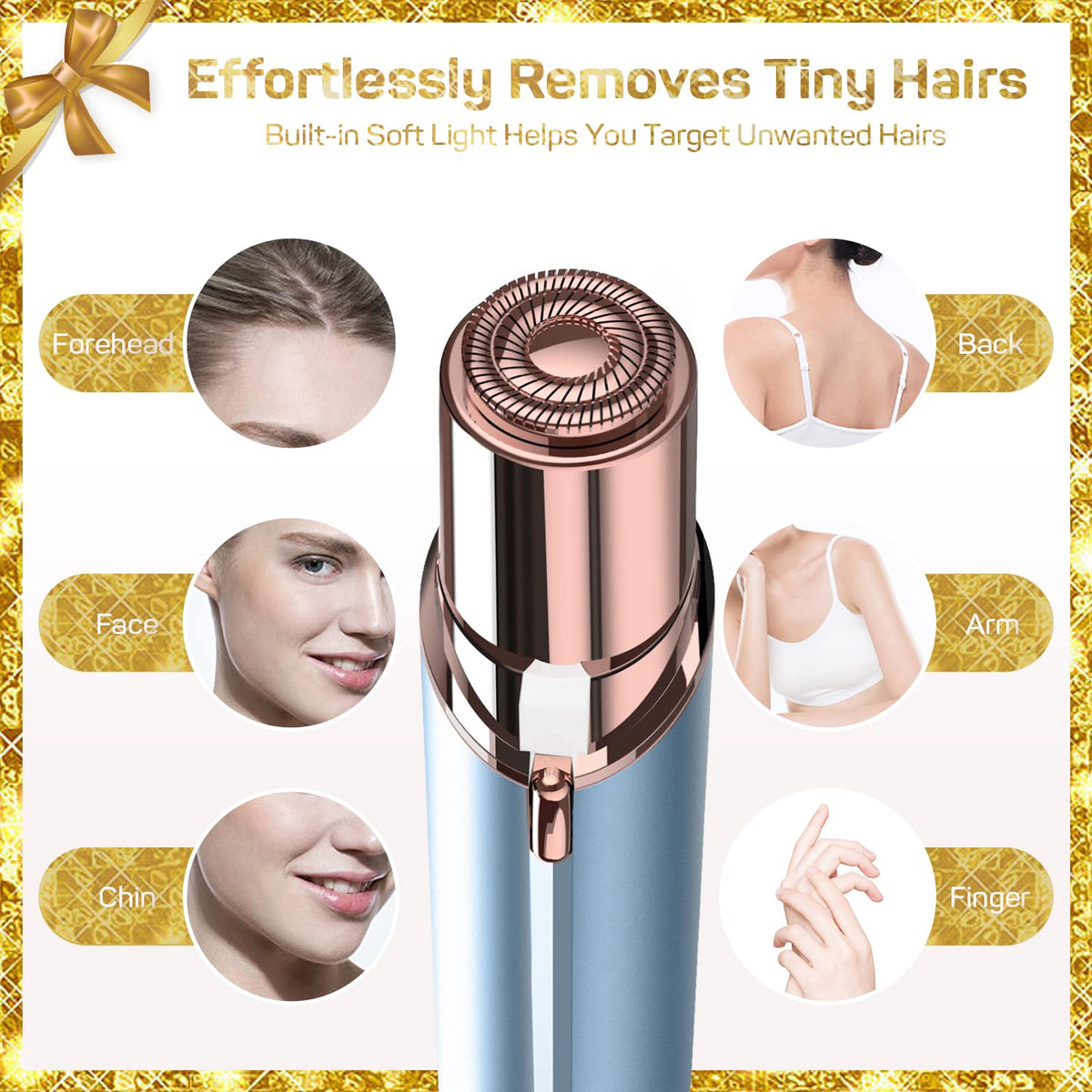 Gurelax Electric Facial Hair Remover for Women Painless - gurelax Official Imagery - 4