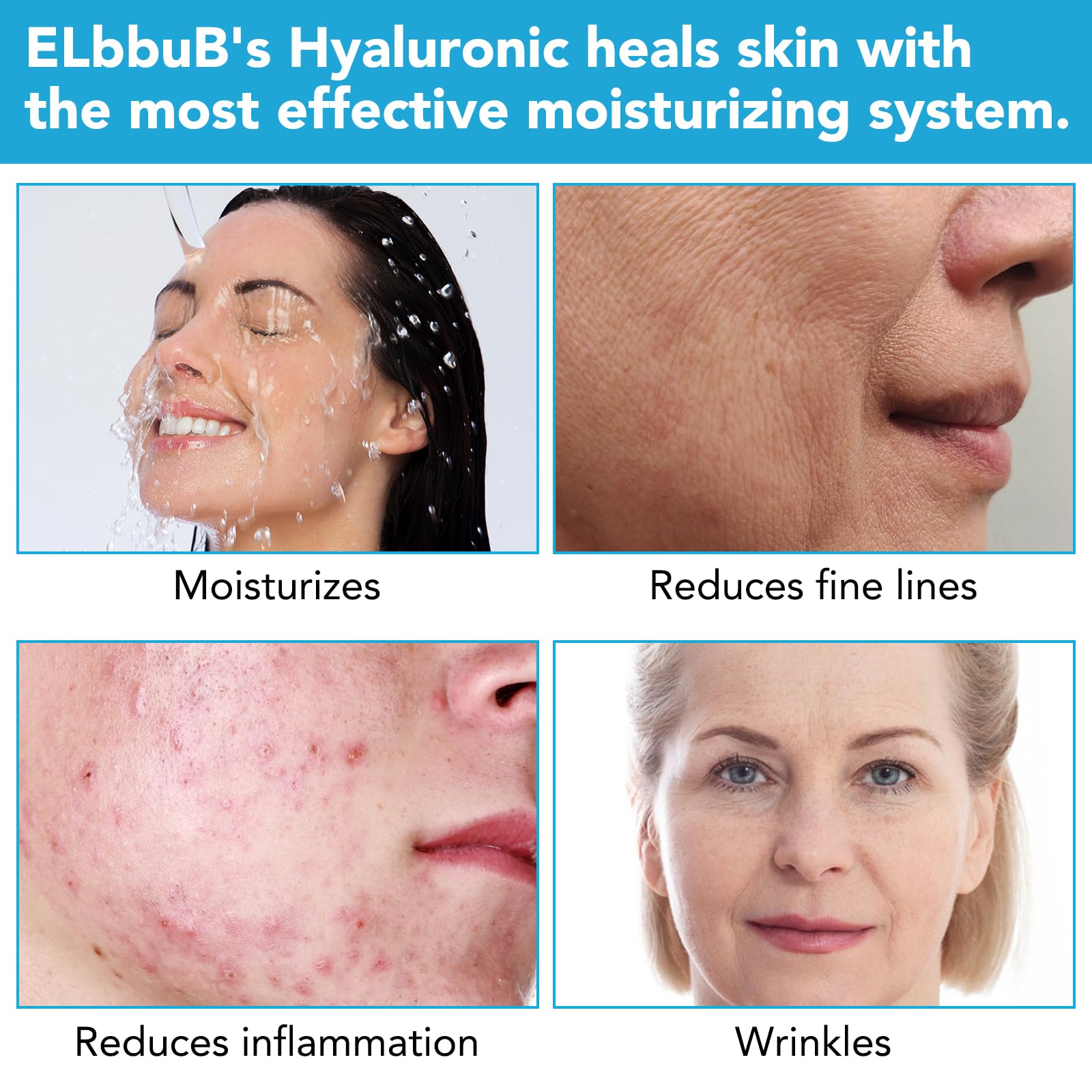 ELBBUB Hyaluronic Acid Serum for Face - Anti Aging & Moisturizing Wrinkle Seru - ELBBUB Official Product View 4