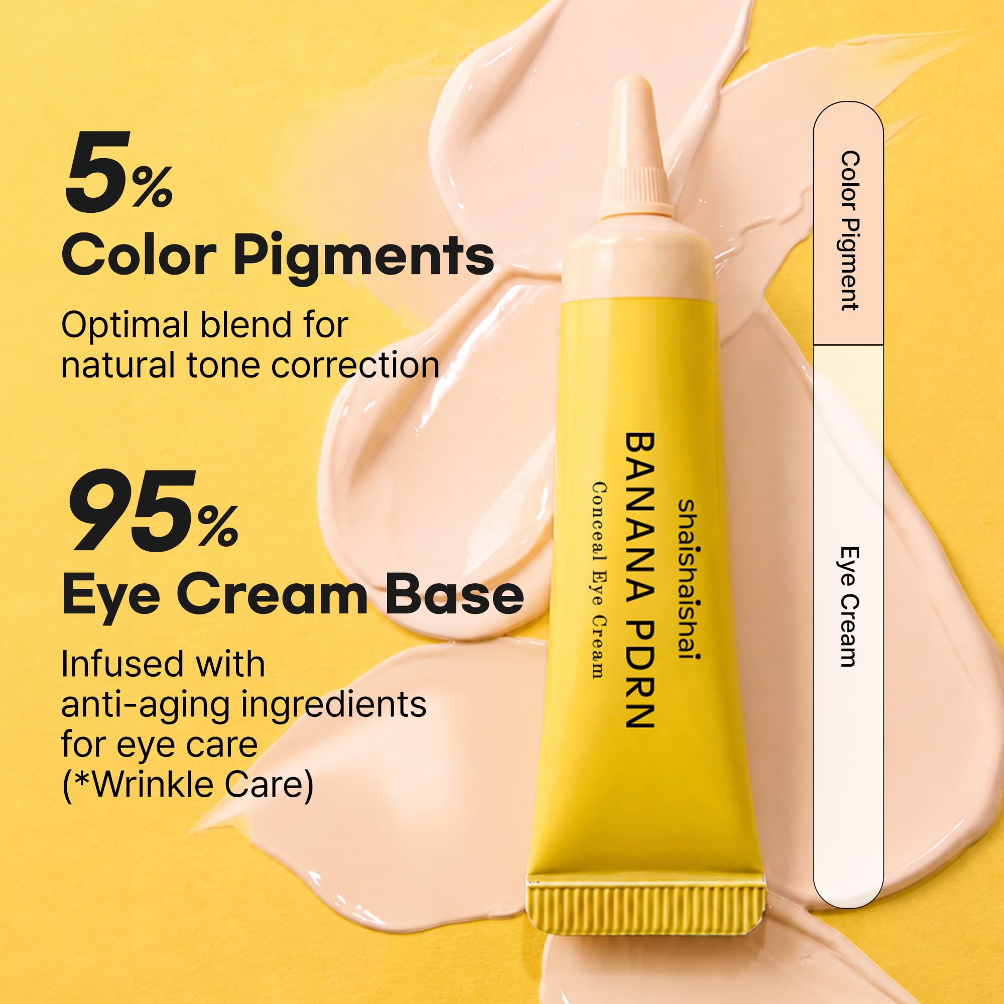 shaishaishai BANANA PDRN Conceal Hydrating Under Eye 0 52 oz - shaishaishai Official Imagery - 4