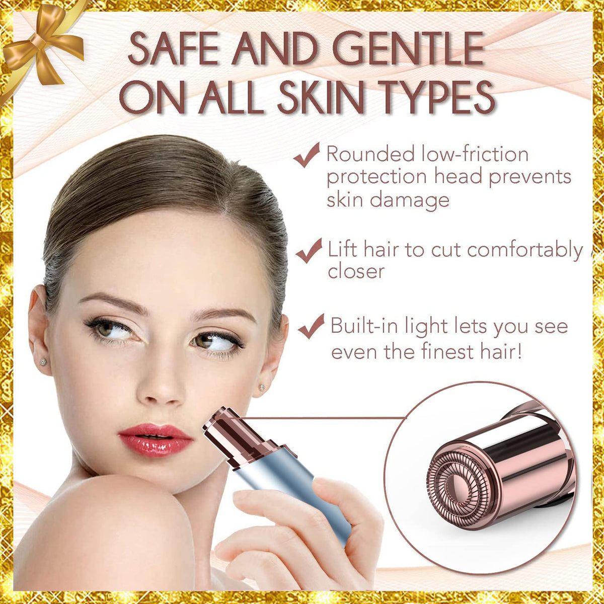 Gurelax Electric Facial Hair Remover for Women Painless - gurelax Official Imagery - 7
