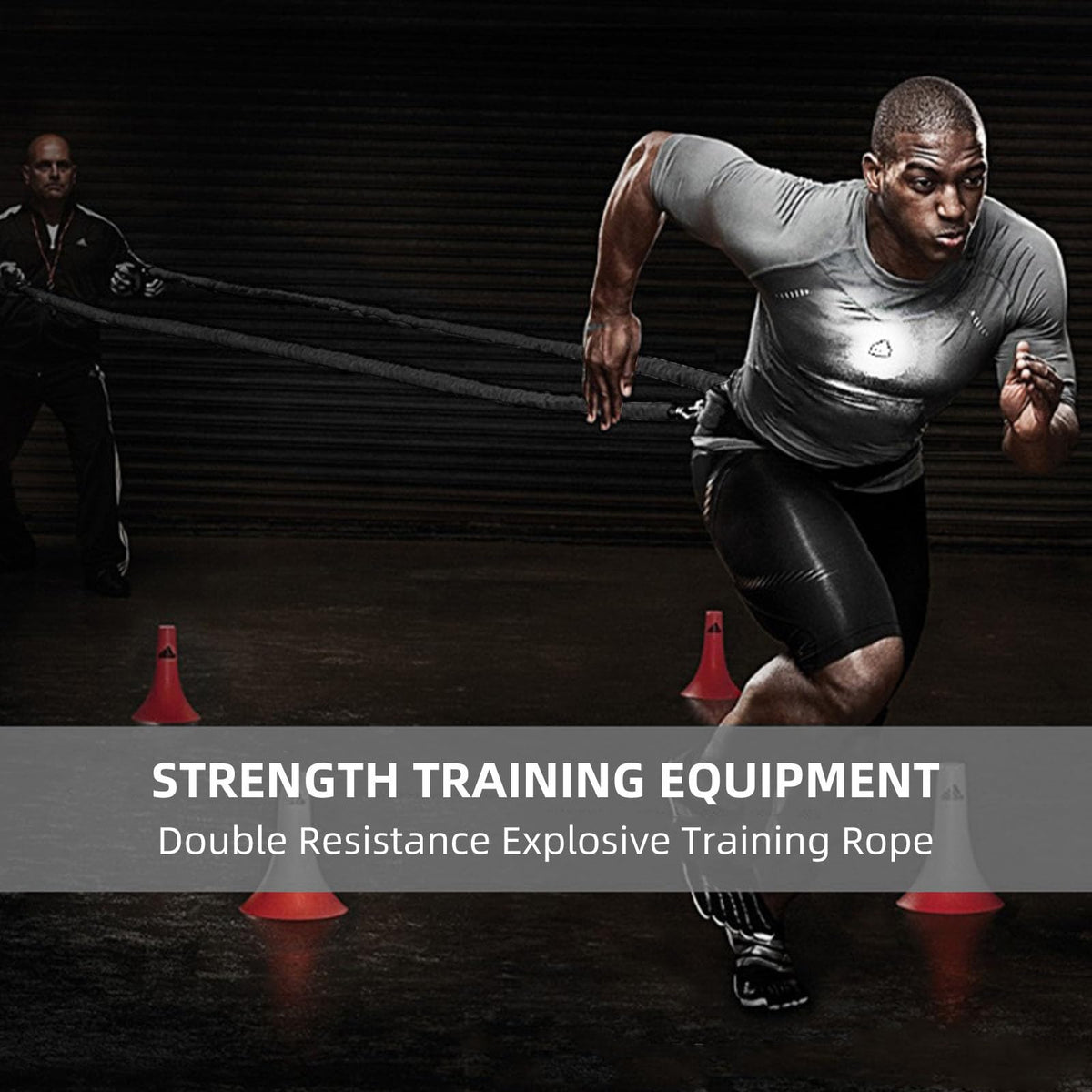 Resistance Speed Training Equipment Dual Running Bungee - OYINDIZ Official Imagery - 6