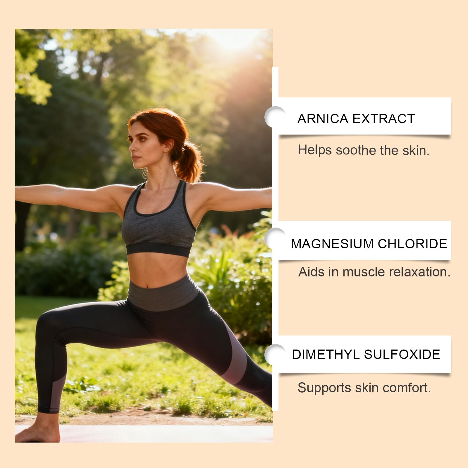 KunMan Magnesium Cream with MSM and arnica in a 50g jar, a skin moisturizer for soothing and nourishing skin.