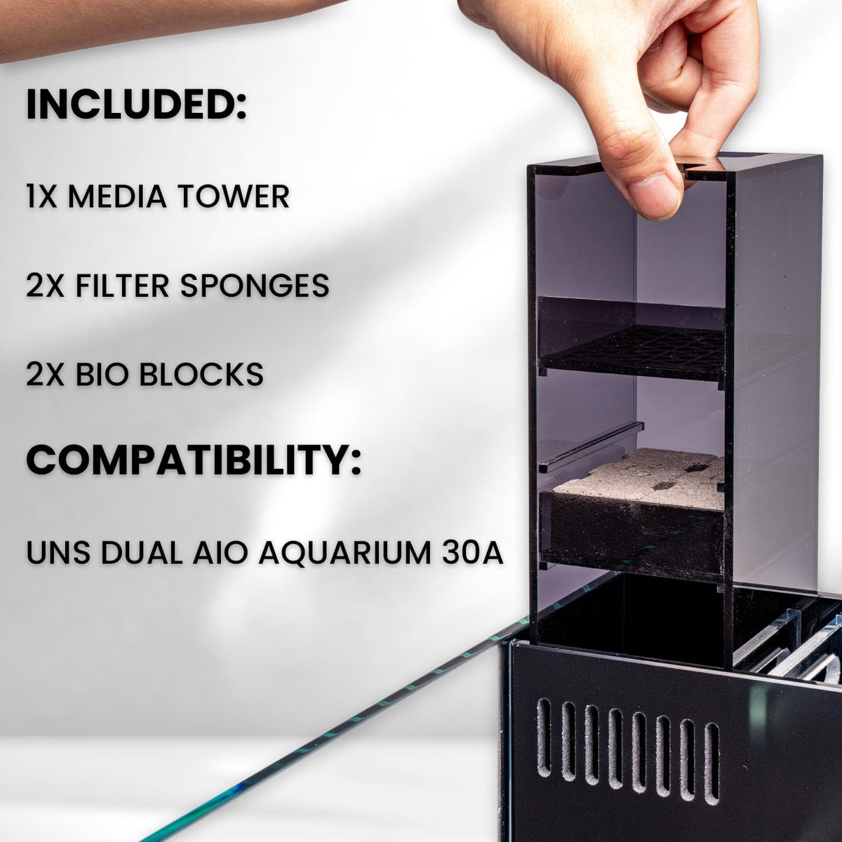 Ultum Nature Systems Dual Rimless Aquarium Media Tower - Ultum Nature Systems Official Imagery - 5