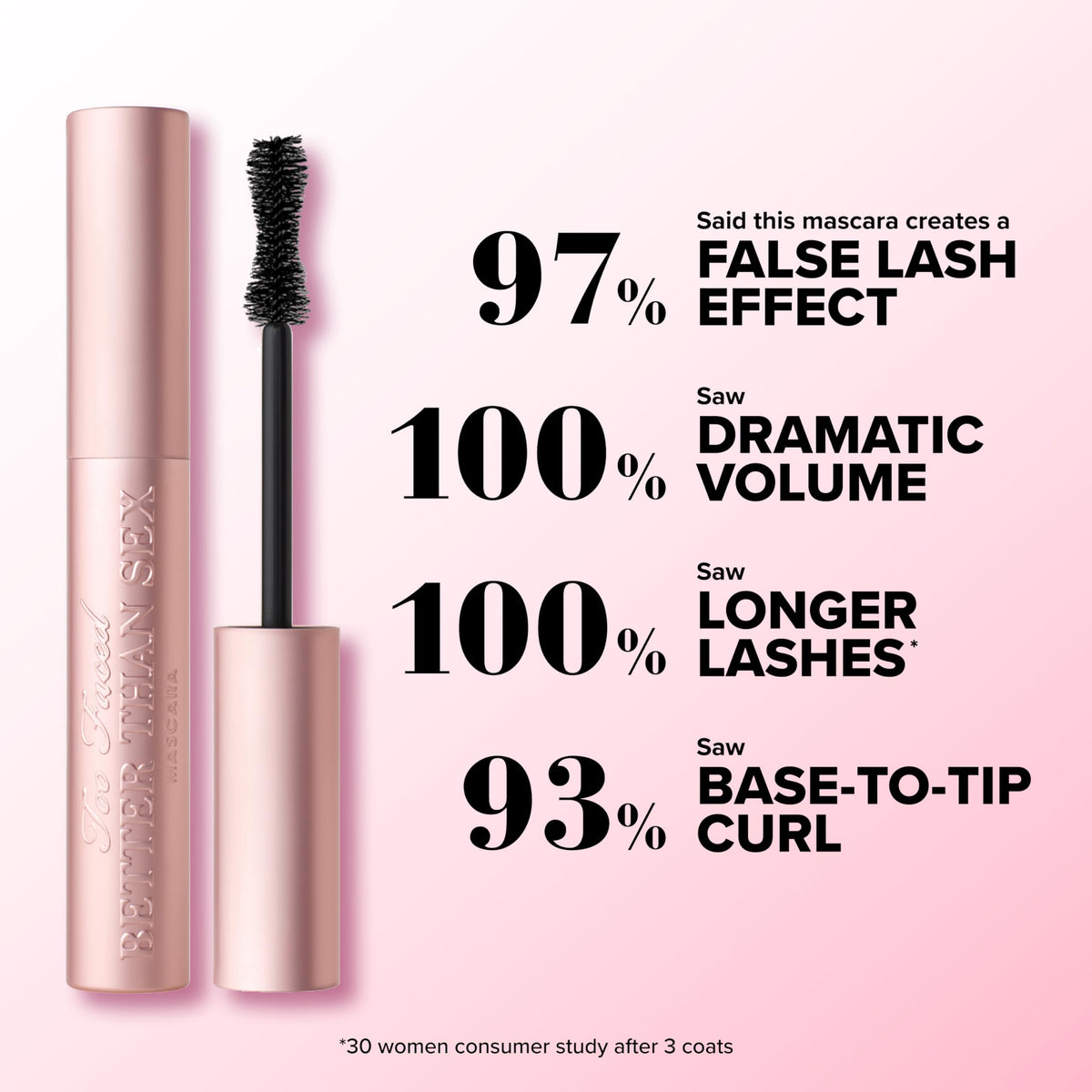 Too Faced Better Than Sex Volumizing Mascara - Premium Selection Official Imagery - 4