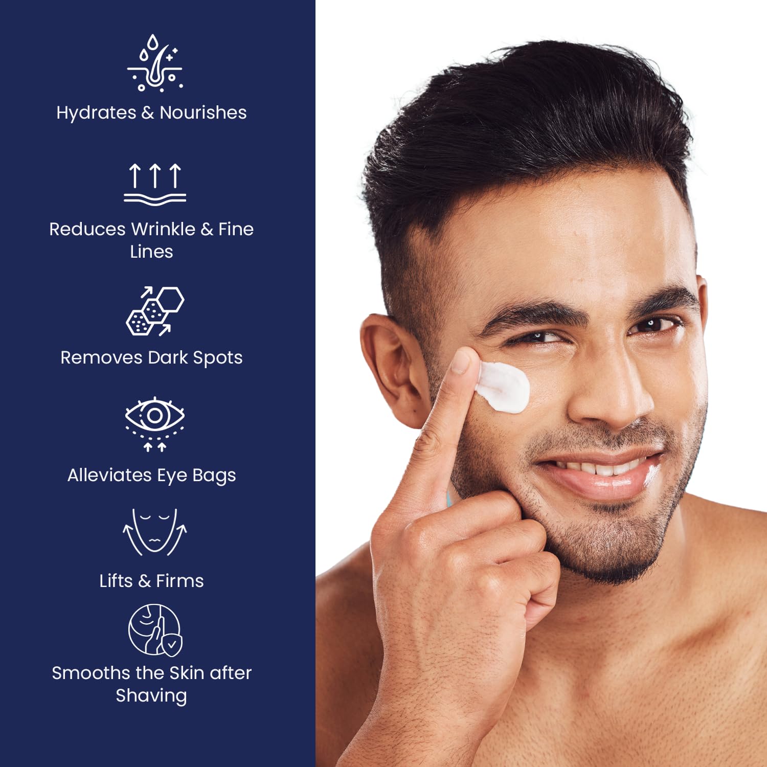 6 in 1 Face Cream for Men Anti Aging Wrinkle Cream for Men - Uttse Official Imagery - 5