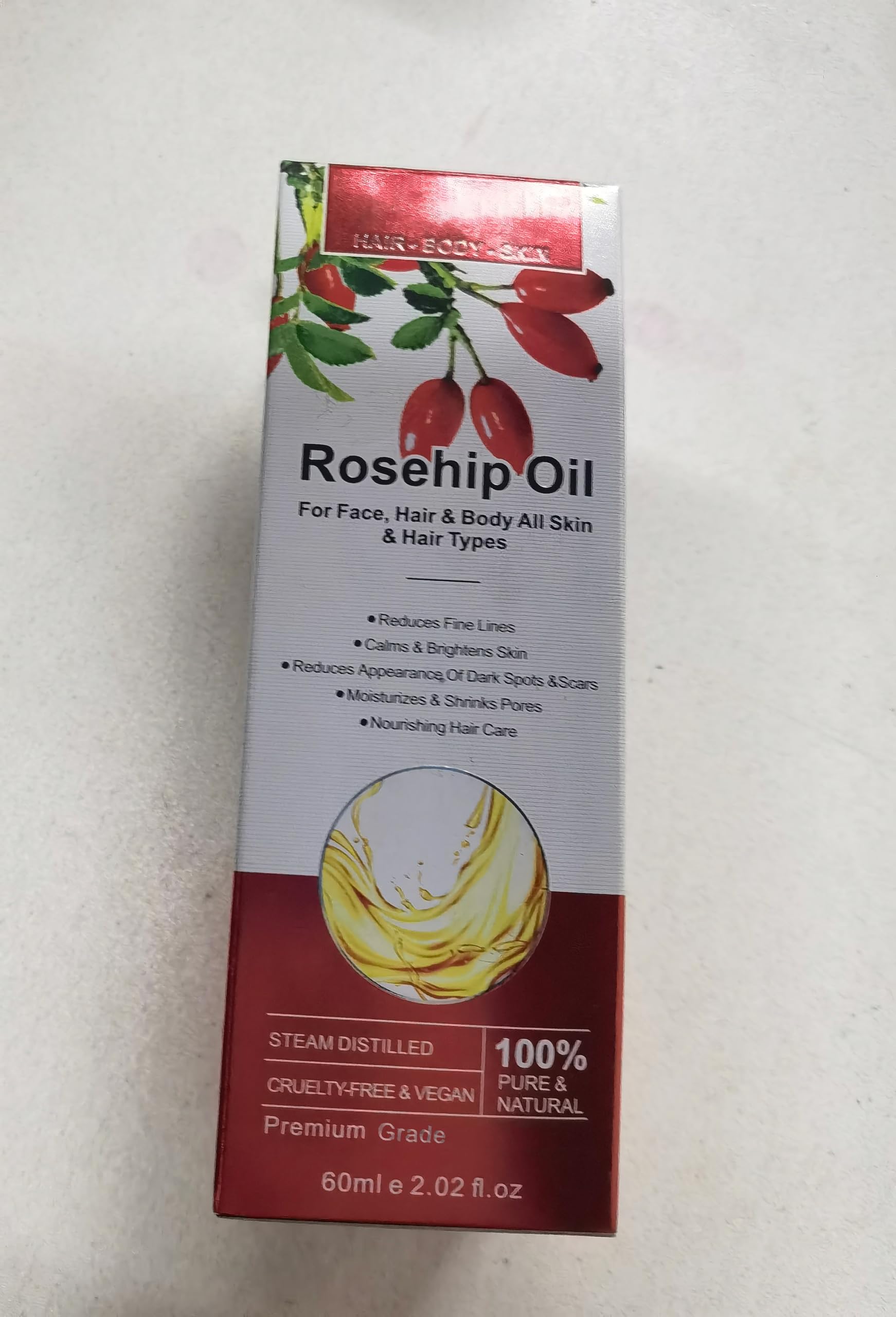 Onznoz Rosehip Oil for Face, Rose Hip Oil Organic Rosehip Seed Oil 100% Pure - Onznoz Official Product View 6