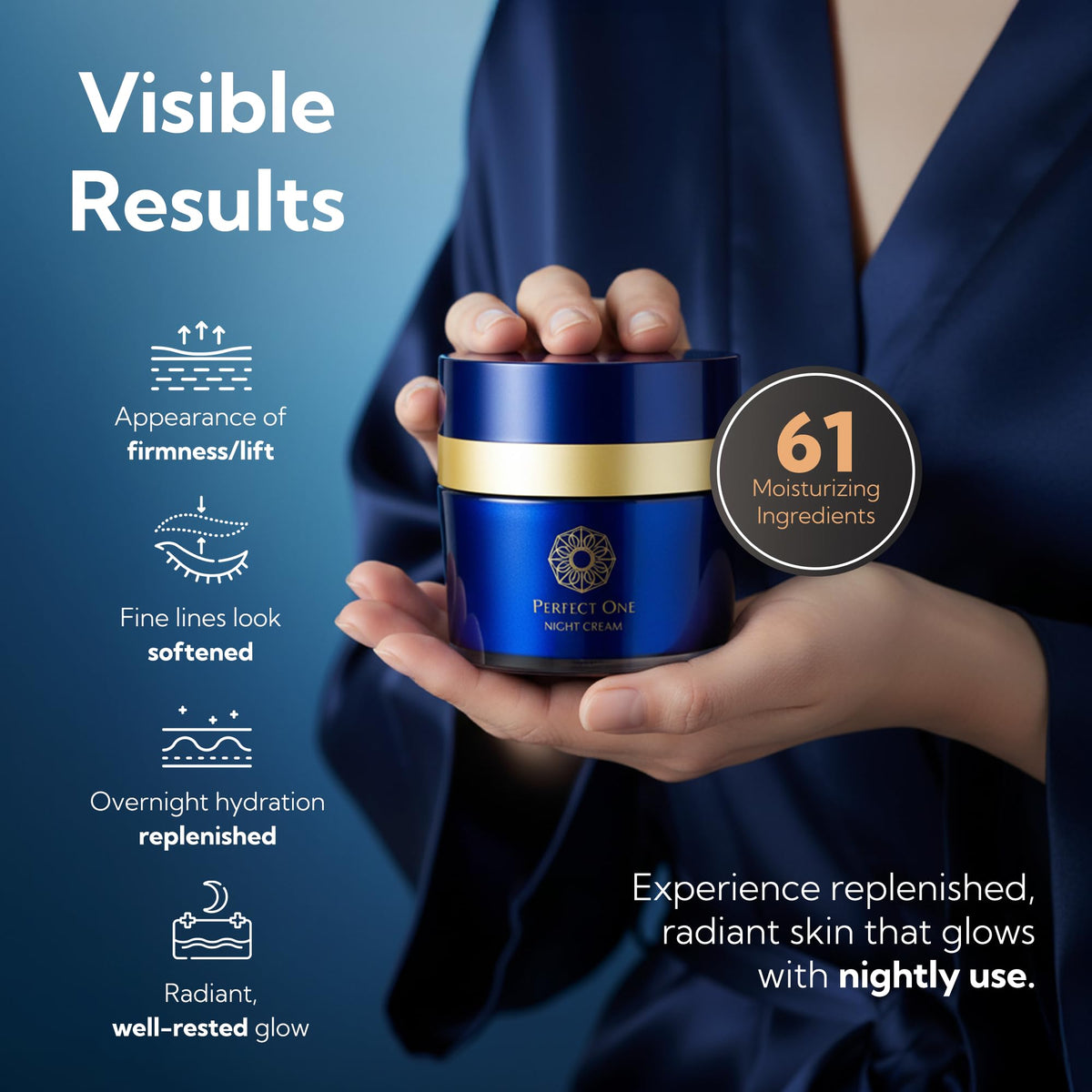 PERFECT ONE Night Cream Anti Aging Overnight Renewal - PERFECT ONE Official Imagery - 5