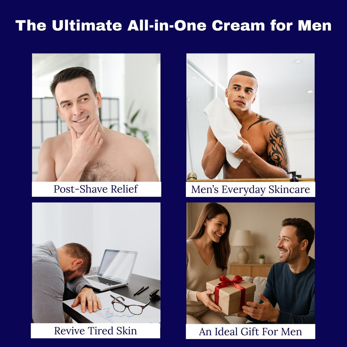 6 in 1 Face Cream for Men Anti Aging Moisturizer with - hoygei Official Imagery - 7