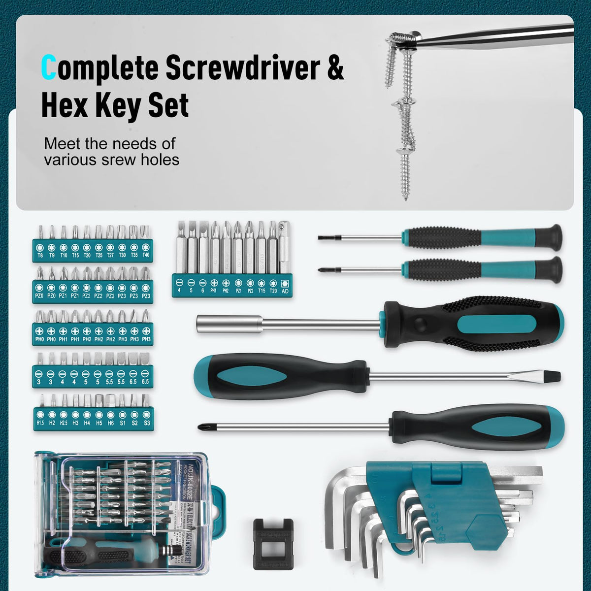 Sundpey 379 Pcs Portable Complete Home and Auto Tool Kit - Sundpey Official Imagery - 7