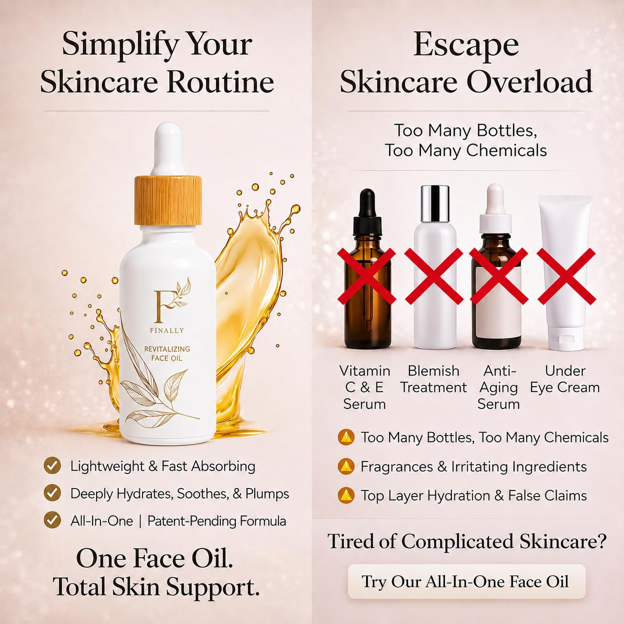 Finally Organic Tsubaki Camellia Face Oil & Under - Eye Serum for Sensitive - Finally Official Product View 8