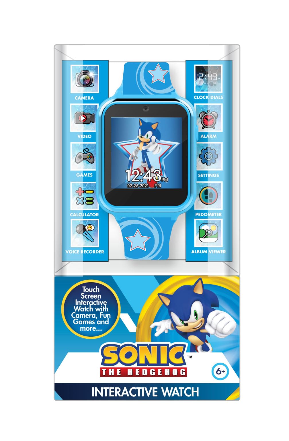 Accutime Kids SEGA Sonic The Hedgehog Blue Educational - Accutime Official Imagery - 5