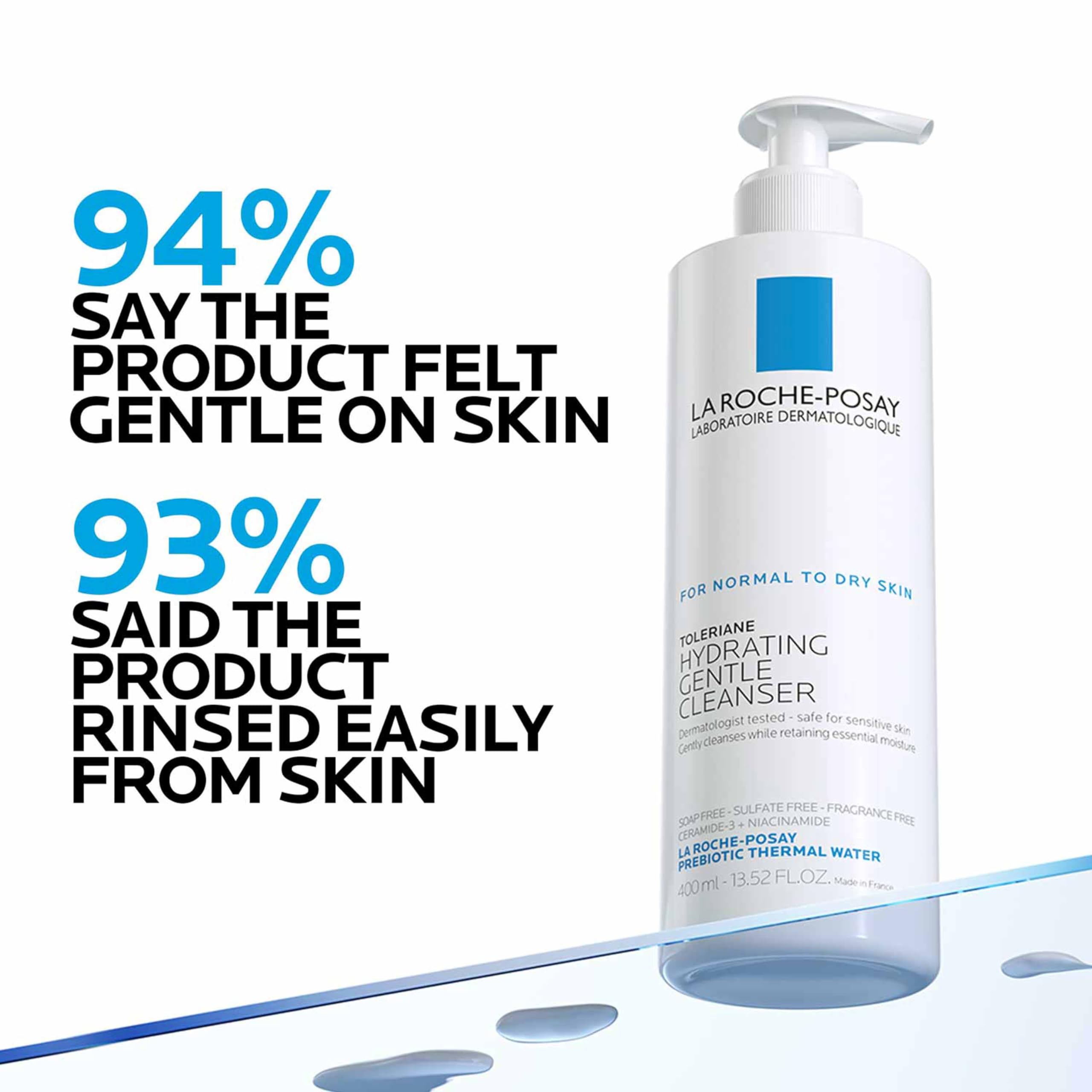 La Roche-Posay Toleriane Hydrating Gentle Facial Cleanser, wit... - Elefair Tech Official Product View 5