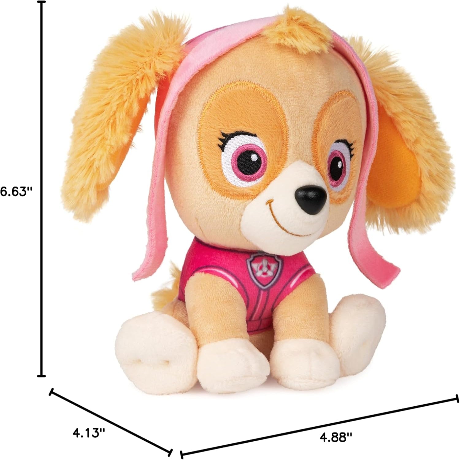 Elefair GUND PAW Patrol Skye plush toy in aviator pilot uniform, soft and detailed, perfect for children and collectors