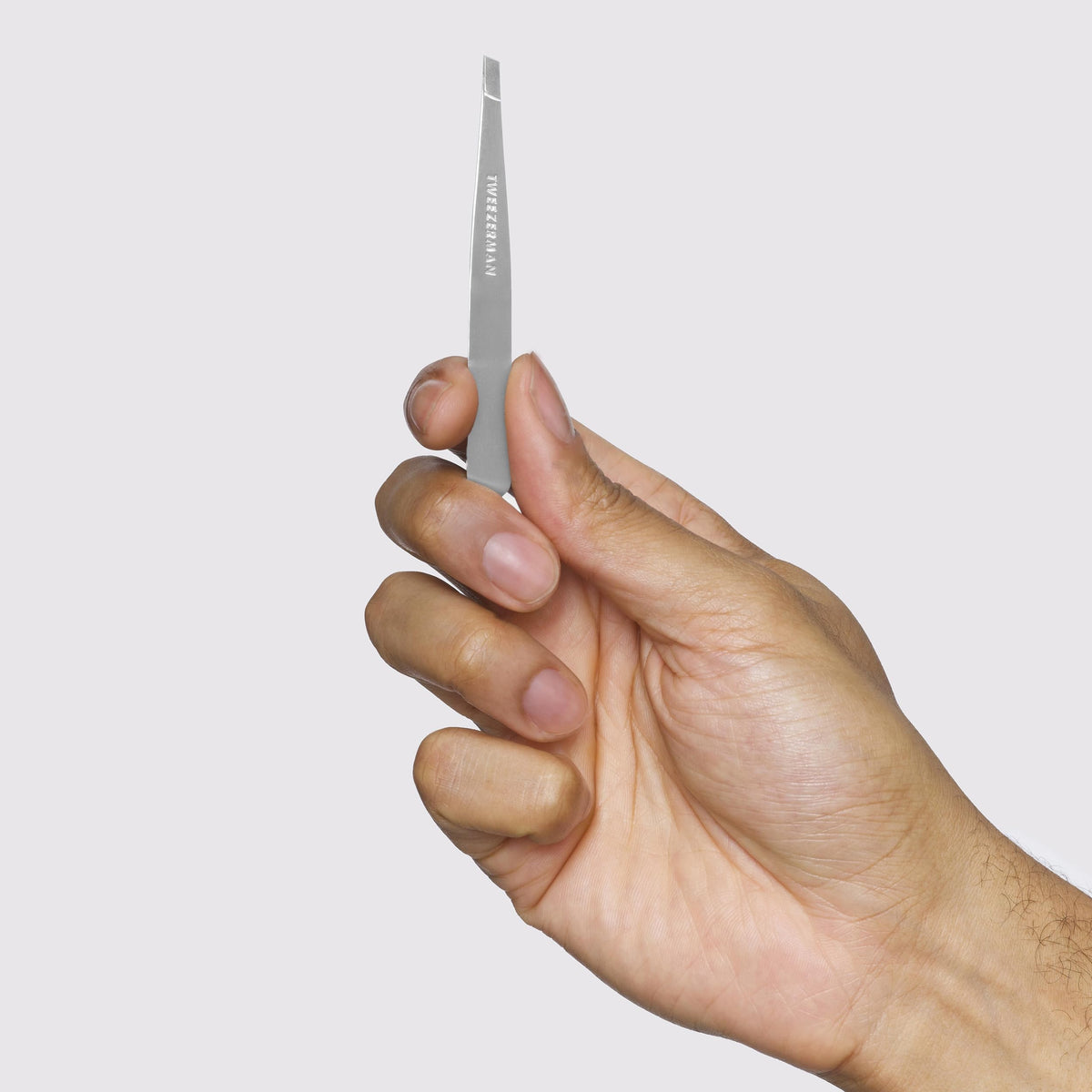Tweezerman Stainless Steel Slant Tweezer for Eyebrows Silver - Tweezerman Official Imagery - 8