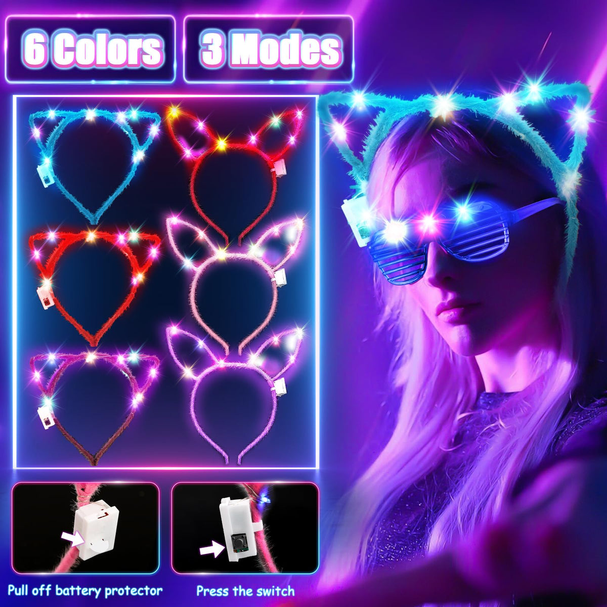 MIBOTE 269PCS Glow in the Dark Party Supplies for Kid Adults - MIBOTE Official Imagery - 5