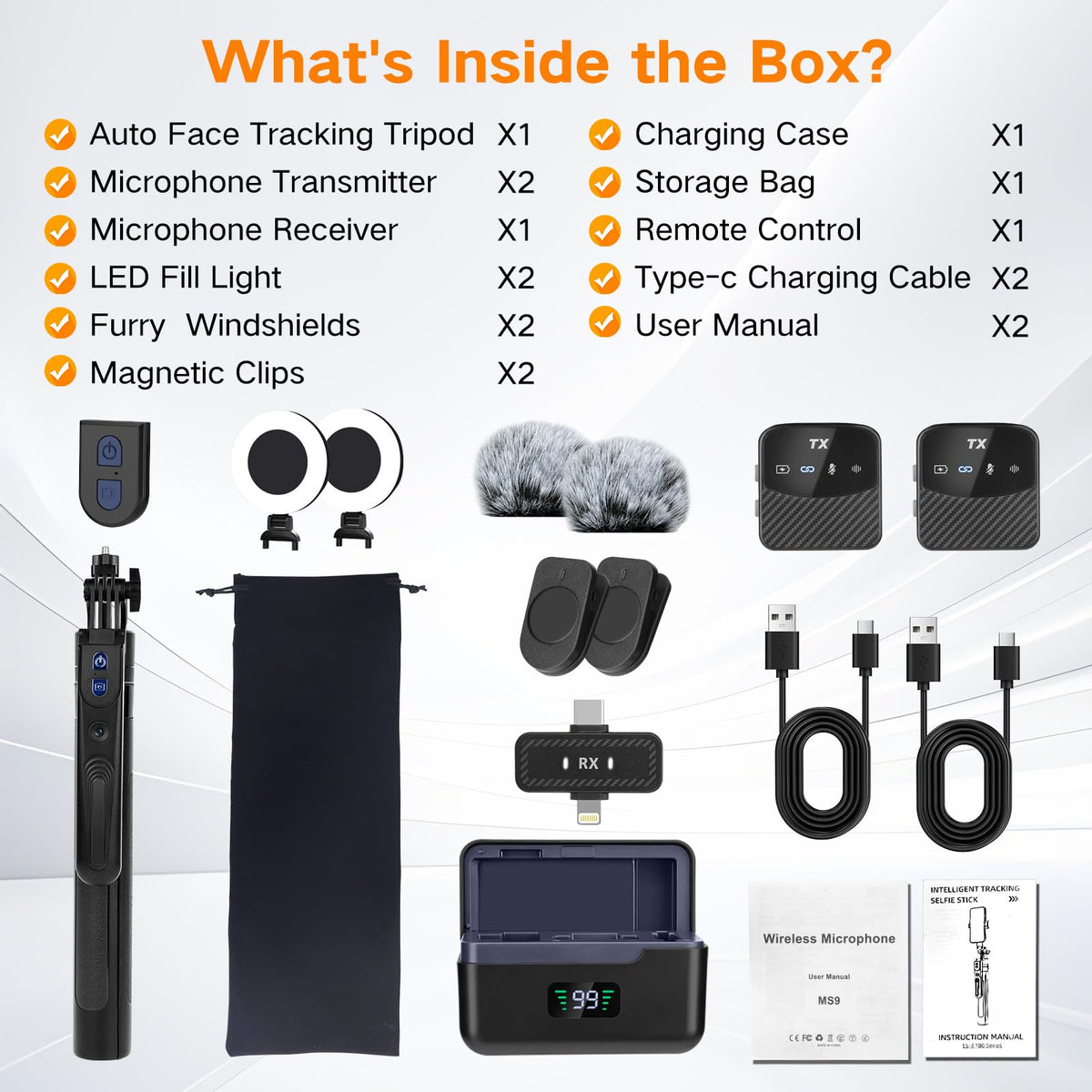 Professional Vlogging Kit for iPhone Android 70 Auto Face - Zarcaco Official Imagery - 8