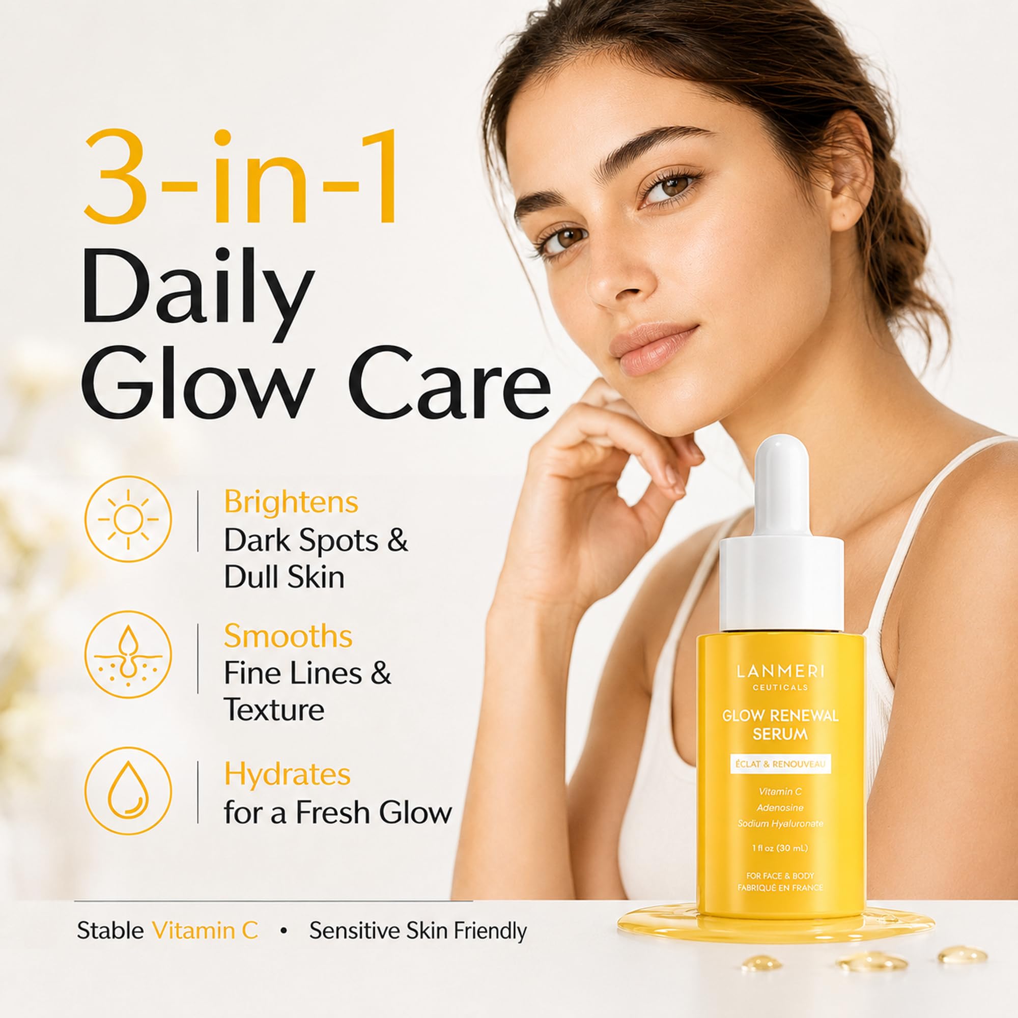 Lanmeri Vitamin C Serum for Face Vitamin C Anti Aging Serum - Lanmeri Official Imagery - 4